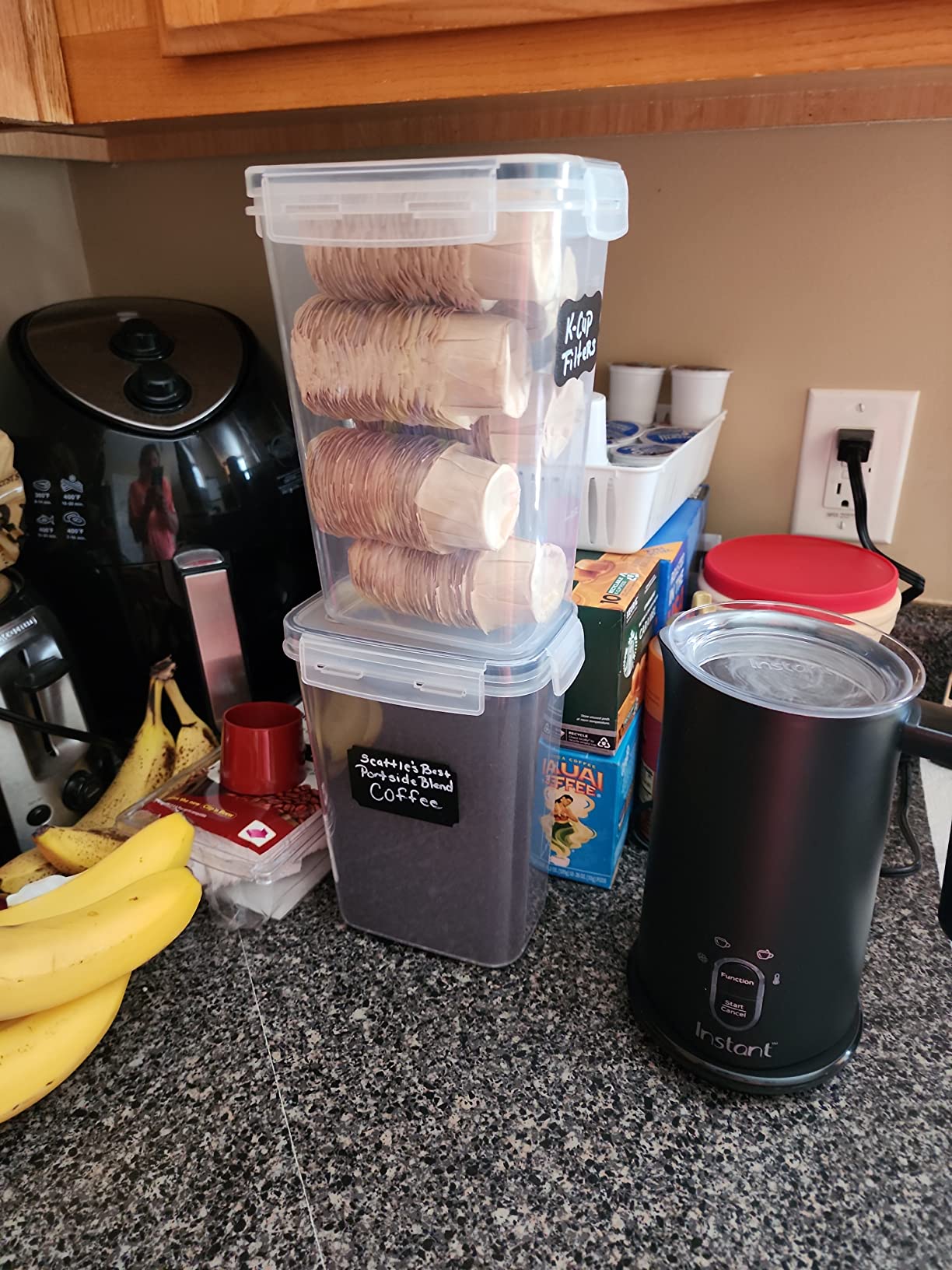 CHEFSTORY Airtight Food Storage Containers Set, 14 PCS Kitchen Storage Containers with Lids for Flour, Sugar and Cereal, Plastic Dry Food Canisters for Pantry Organization and Storage customer photo 2
