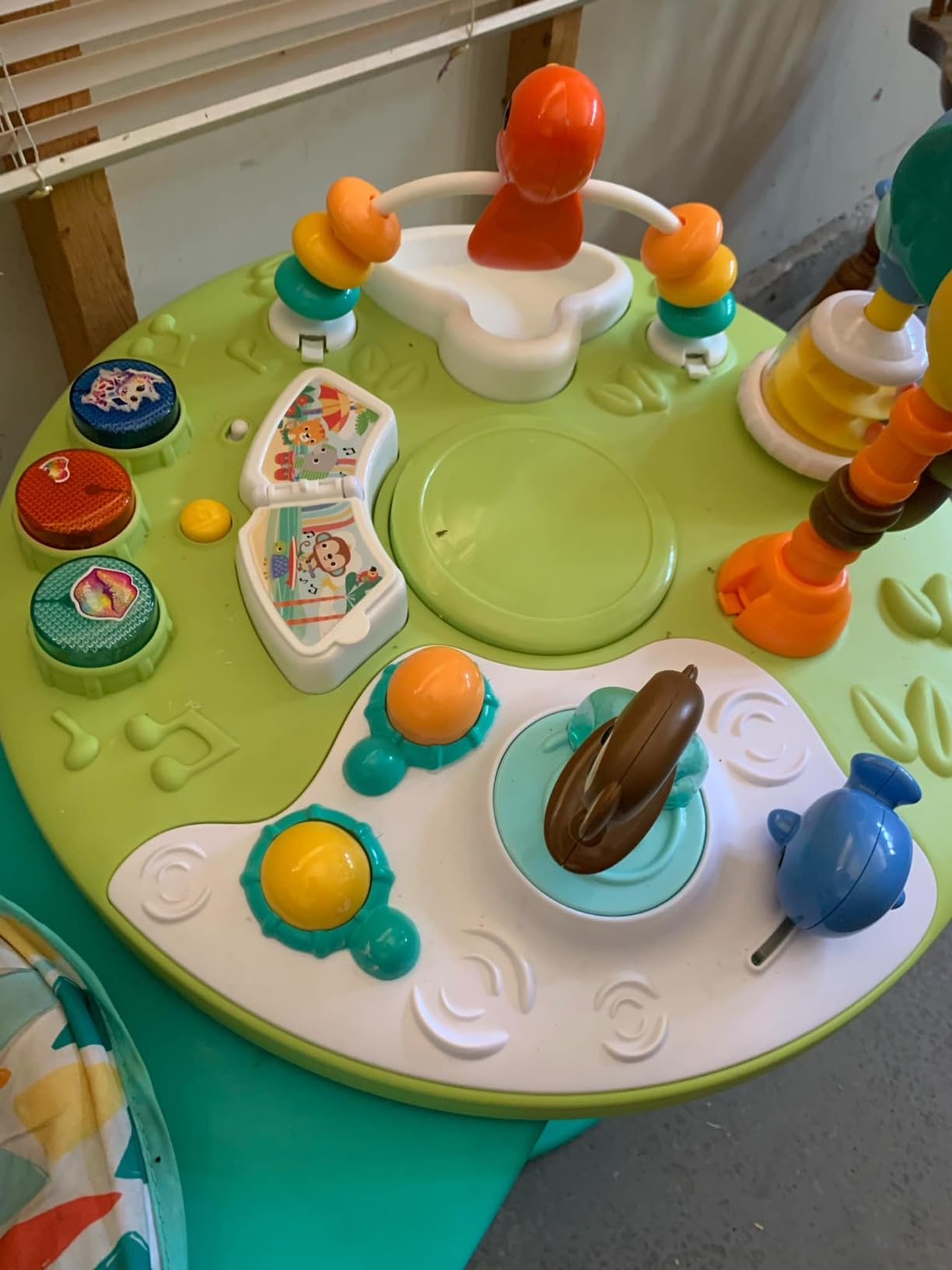 Bright Starts Around We Go 2-in-1 Baby Walker, Discovery Activity Center and Table, Tropic Coral, Ages 6 Months+ customer photo 1