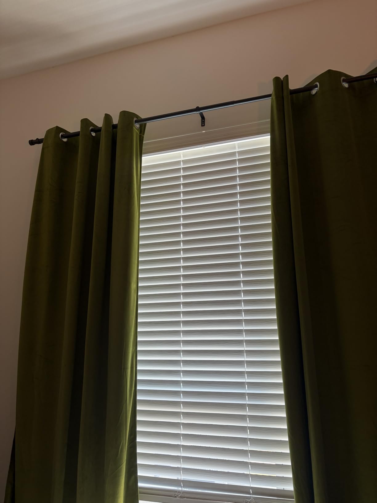 MIULEE Velvet Curtains Olive Green 52 x 84 Inch Length Set of 2 customer photo 1