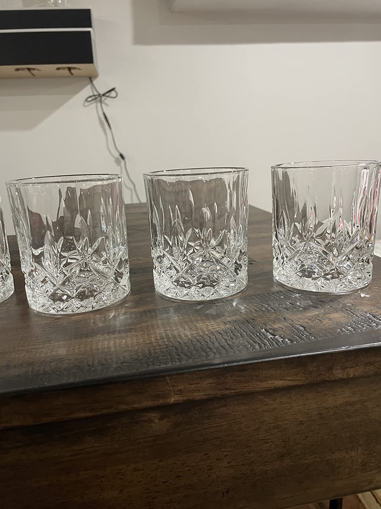 OPAYLY Whiskey Glasses Set of 4, Rocks Glasses, 10 oz Old Fashioned Tumblers for Drinking Scotch Bourbon Whisky Cocktail Cognac Vodka Gin Tequila Rum Liquor Rye Gift for Men Women at Home Bar customer photo 2