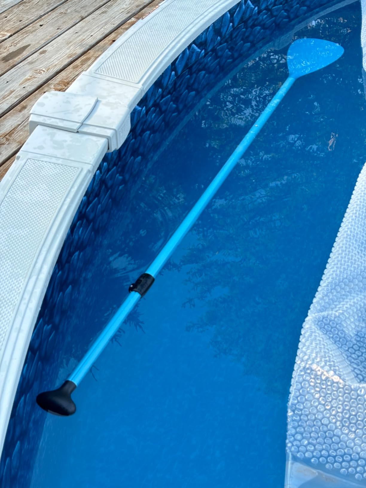 SUP Paddle - Adjustable 3 Pieces Stand Up Paddle Board Paddle with Unique Lock Design Floating Alloy Shaft Paddleboard Paddle customer photo 1