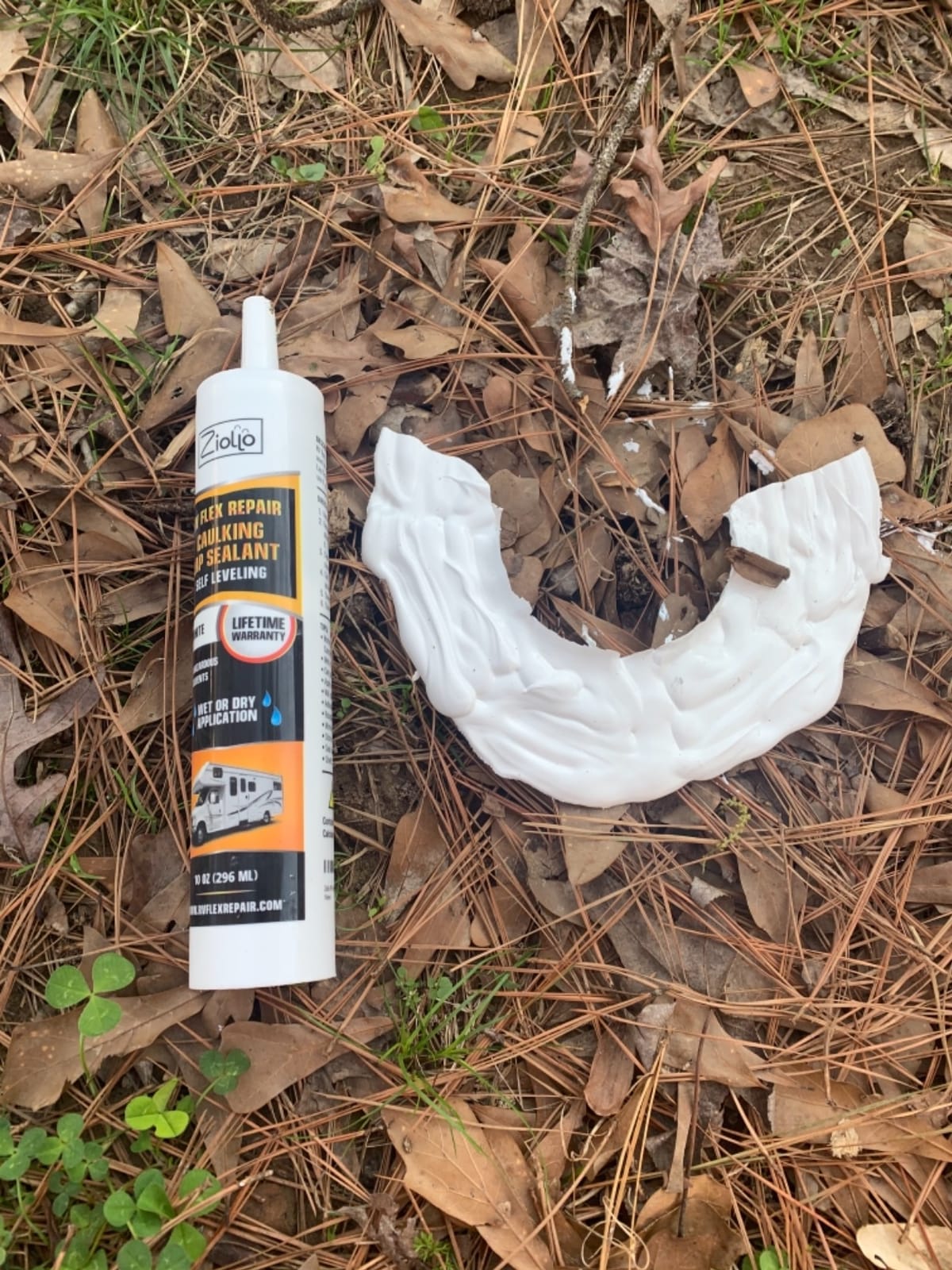 Ziollo RV Roof Lap Sealant - Self-Leveling EPDM Caulk for Rubber Roofs, Seams & Vents - Waterproof Sealant for Motorhomes, Trailers & Campers - White, 4-10 oz Tubes customer photo 1