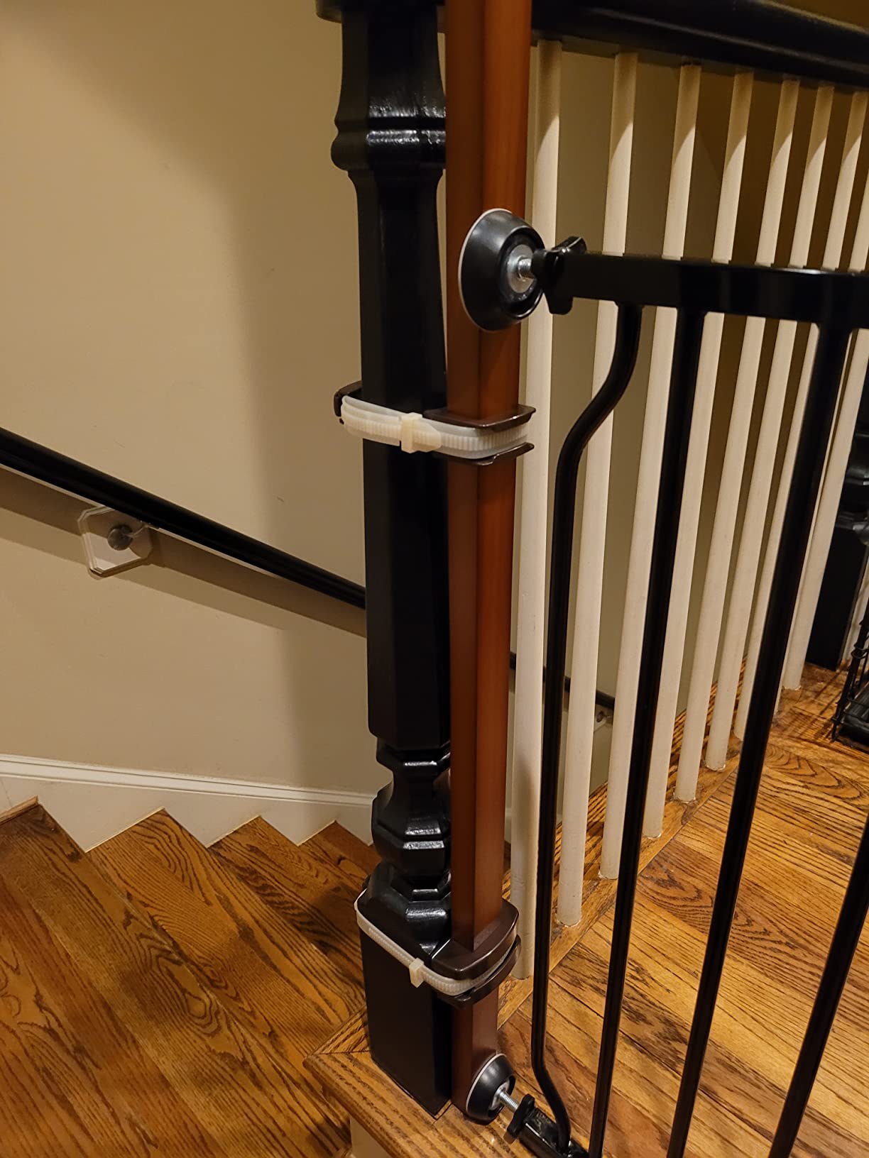 Ingenuity Multi-Use Decorative Extra Tall Walk-Thru Baby Gate, Fits Openings 28.5-48 Inch (Pack of 1), Black Metal, for Doorways and Stairways, 36' Tall Baby and Pet Gate, Black, One Size customer photo 1