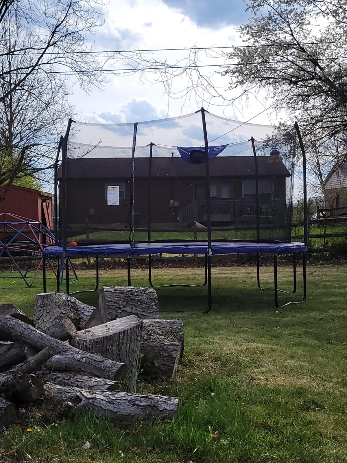Trampolines Wind Stakes Heavy Duty U Type Sharp Ends Safety 12inch Ground Anchor Galvanized Steel for Soccer Goals, Camping Tents and Huge Garden Decoration (Trampoline Anchors 8pcs) customer photo 1