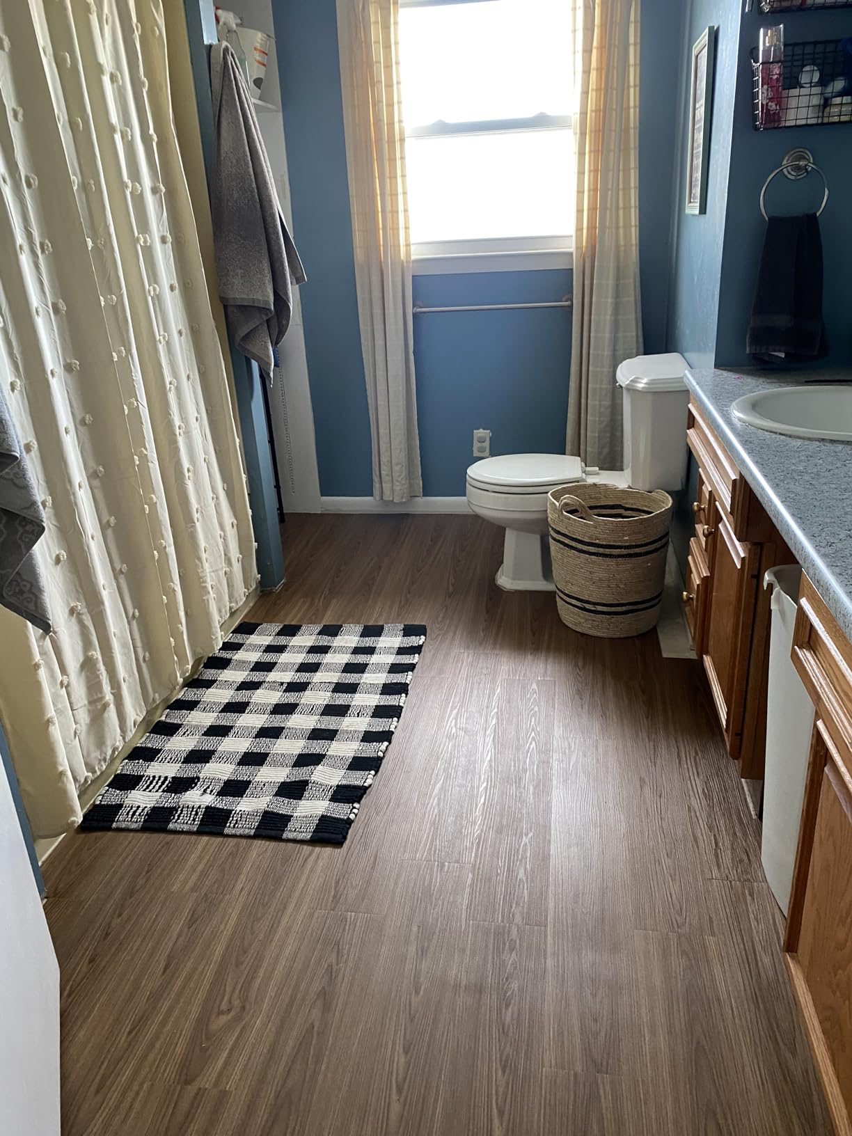 LUCiDA SURFACES Luxury Vinyl Flooring Tiles-Peel and Stick Floor Tile for DIY Installation-36 Wood-Look Planks-Winter-BaseCore-54 Sq. Feet customer photo 1