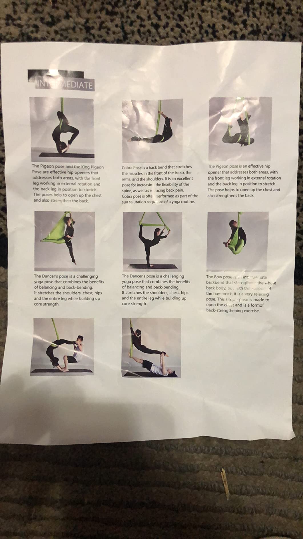 F.Life Aerial Yoga Hammock kit- Yoga Swing Multicolor 5 yards-Flying Yoga Include Daisy Chain,Carabiner and Pose Guide customer photo 2