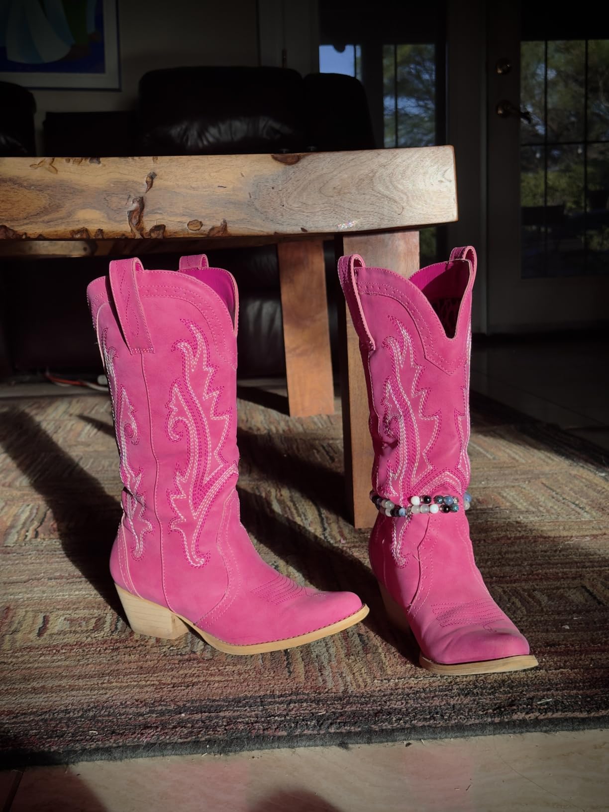 HISEA Rollda Cowboy Boots for Women Western Cowgirl Boots Mid Calf customer photo 1