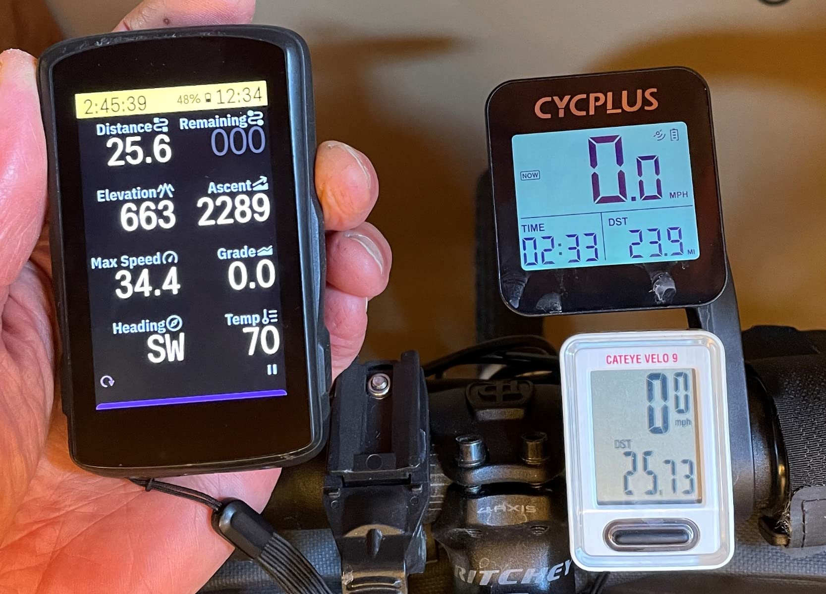 CYCPLUS Wireless GPS Bike Computer G1, 70g, 2.0
