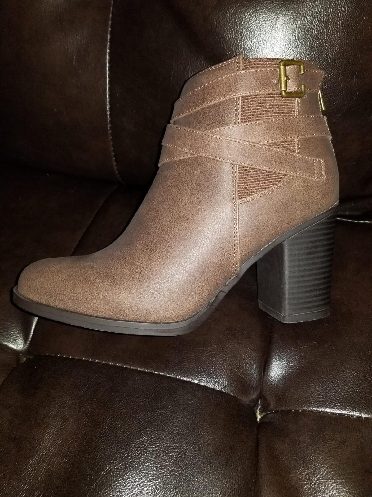 DREAM PAIRS Women's Chunky High Heel Ankle Booties Shoes customer photo 2