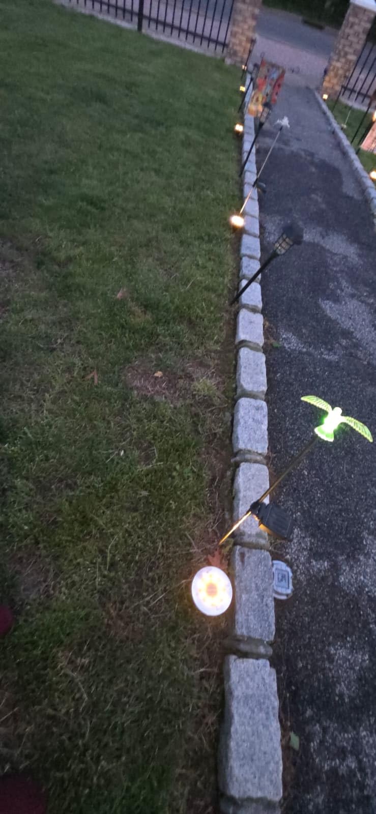 4.6 Inch Diameter Solar Ground Lights, Waterproof Solar Garden Lights, Outdoor Garden Waterproof Bright in-Ground Light, Landscape Lighting for Pathway,Yard,Lawn,Patio,Walkway (12 Pack Warm Light) customer photo 1