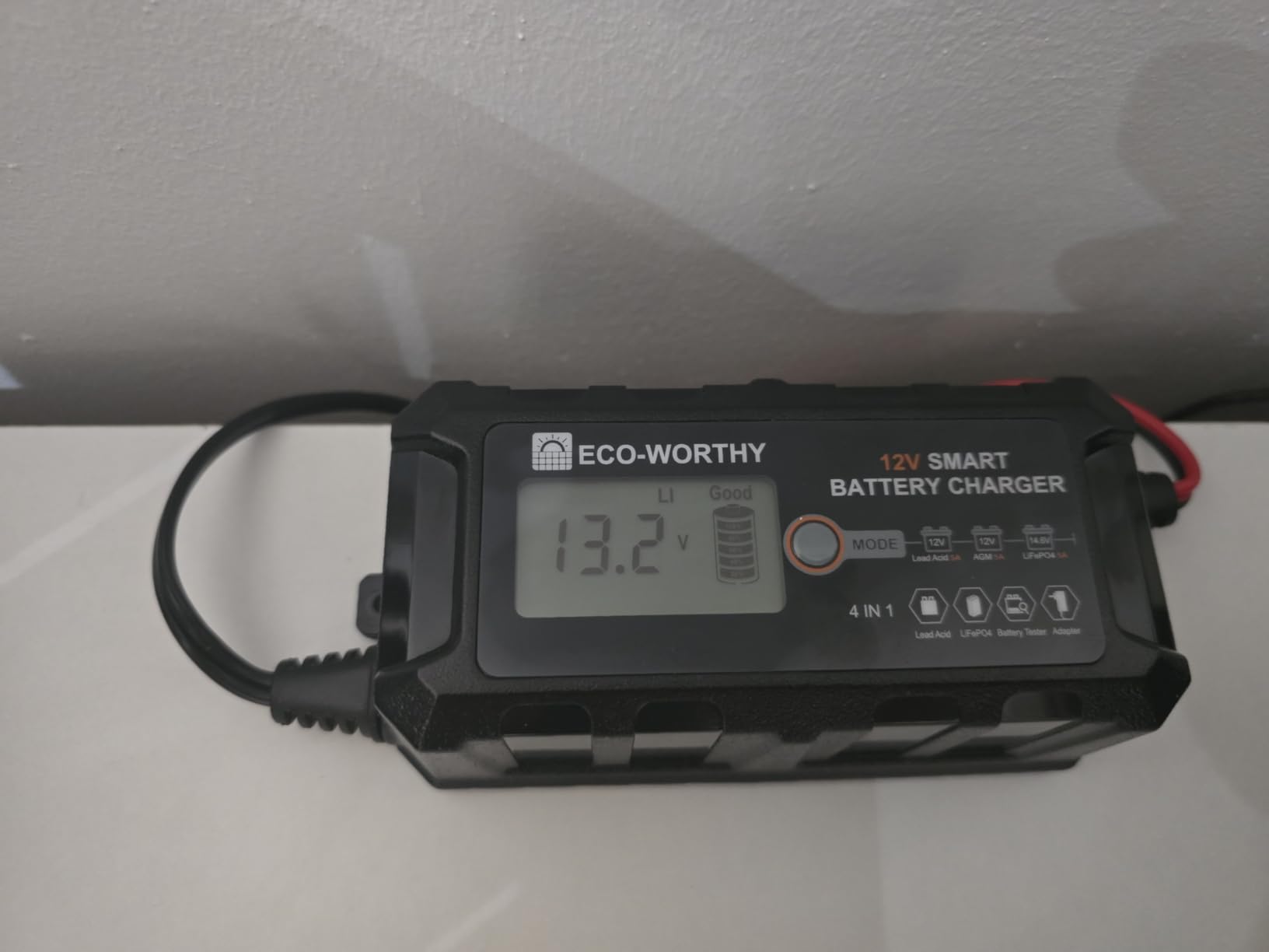 ECO-WORTHY 12V 5A Battery Charger for Lead Acid, Lithium (LiFePO4) Battery customer photo 1