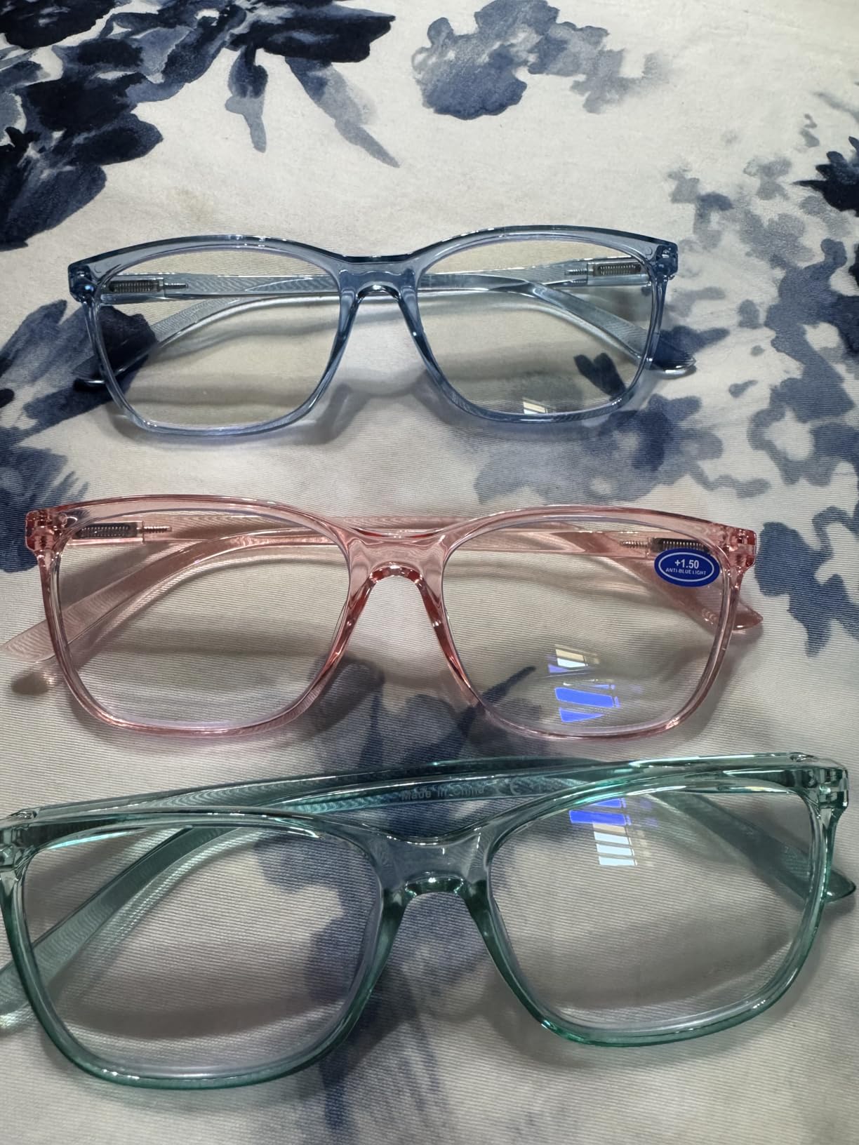 SIGVAN Ladies Reading Glasses Blue Light Blocking Spring Hinge Fashion Pattern Print Eyeglasses for Women customer photo 2
