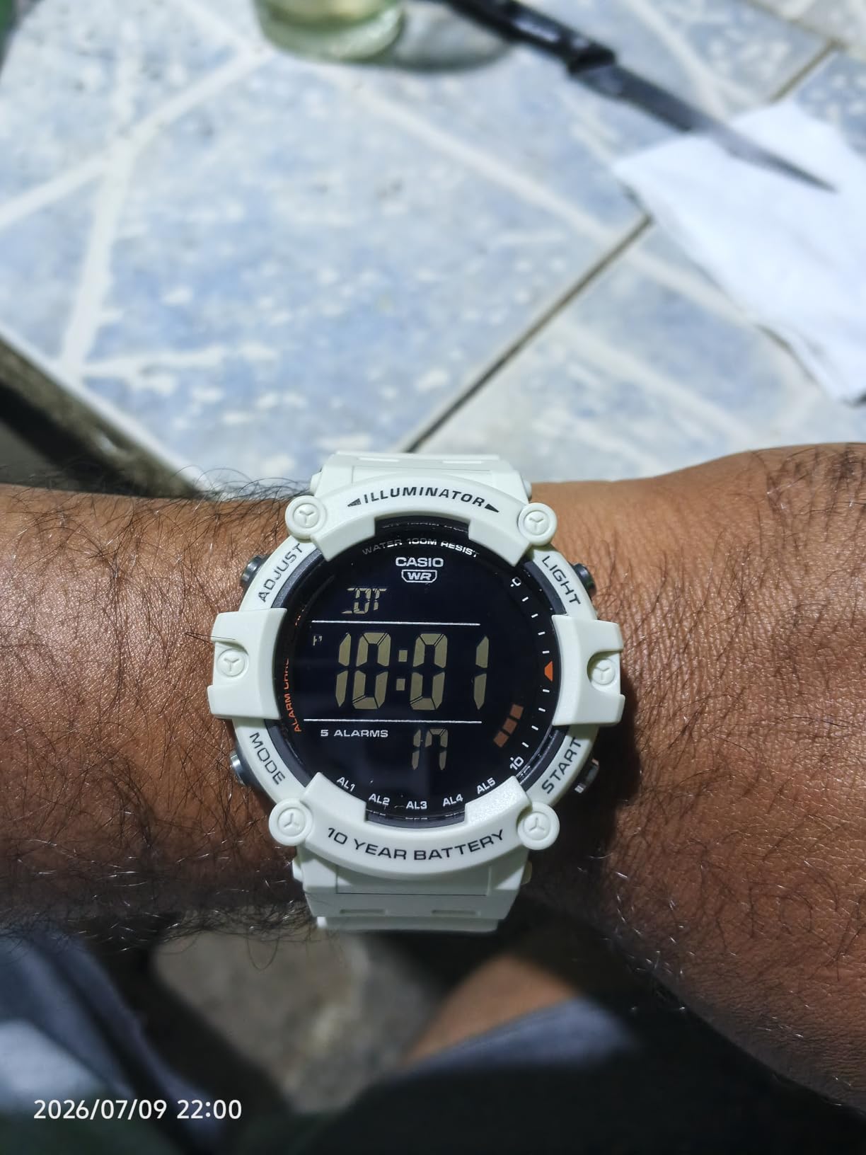 Casio Illuminator AE1500WH Series | 10-Year Battery | LED Backlight | 5-Alarms | 1/100 Sec Stopwatch | Men's Digital Watch customer photo 2