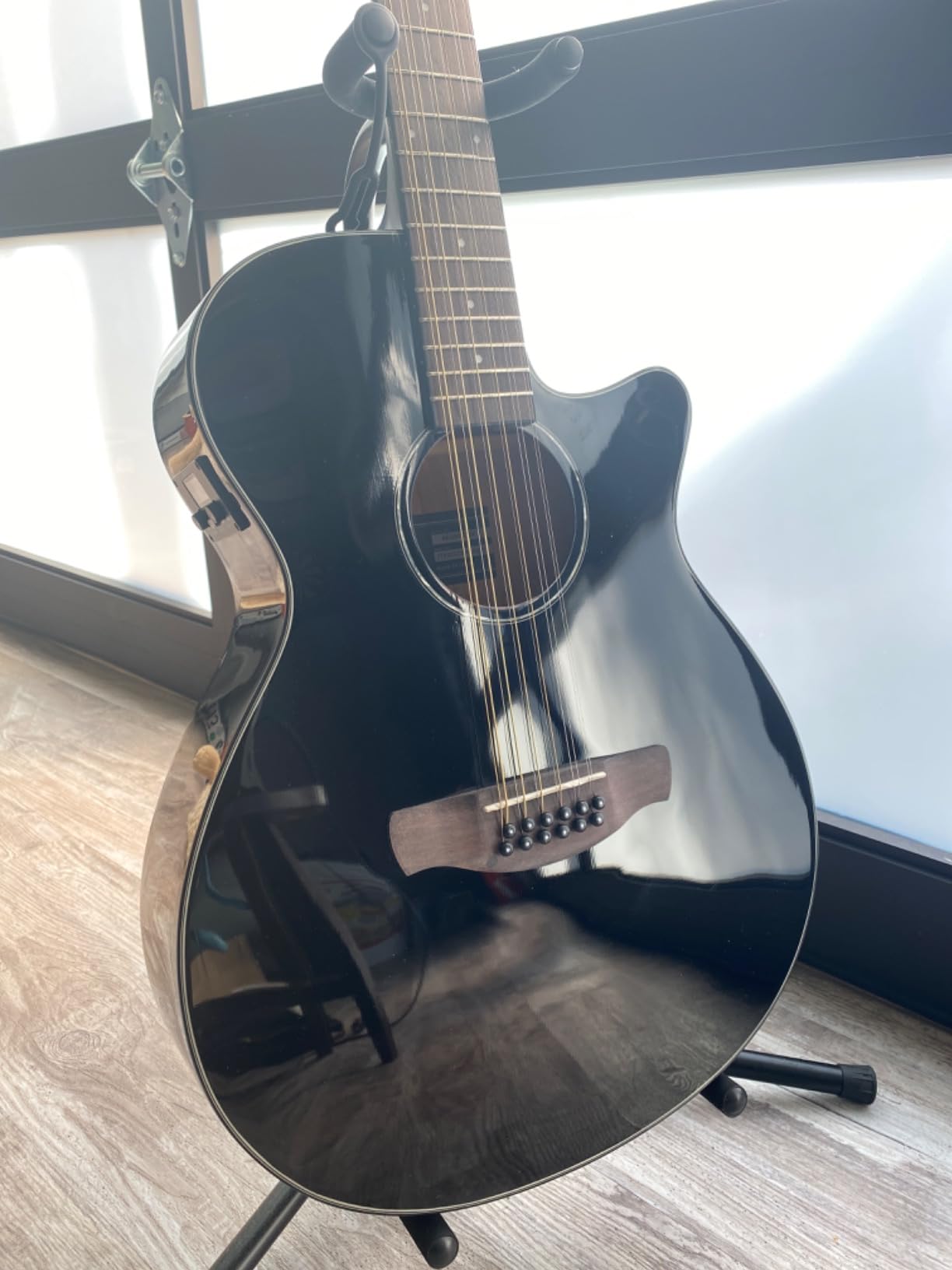 Ibanez AEG5012 12-string Acoustic-electric Guitar - Black customer photo 1