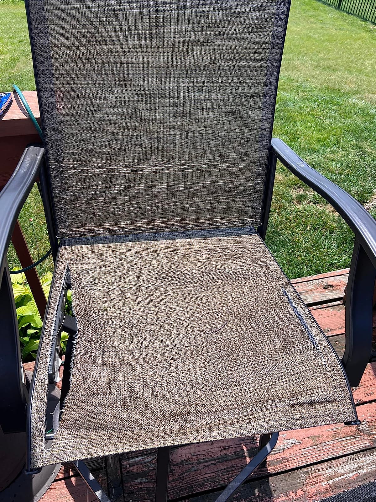 Sophia & William Swivel Outdoor Bar Stools Set of 4, Brown, 30 Inches customer photo 2