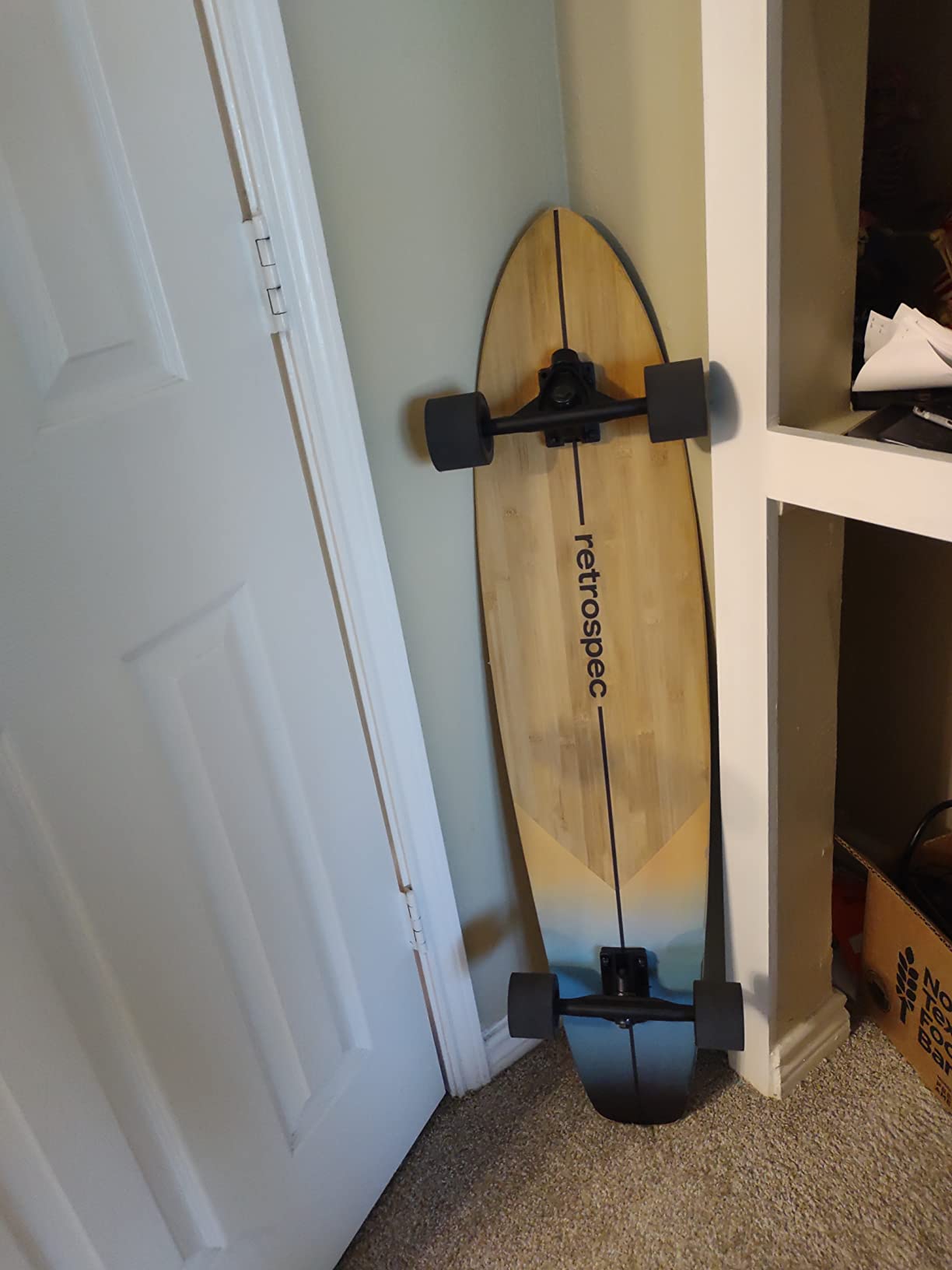Retrospec Zed Pintail & Cruiser Longboard Adult Skateboard - 44in Bamboo & Canadian Maple Deck with ABEC-7 Bearings, 70mm PU Wheels for Commuting & Carving customer photo 2