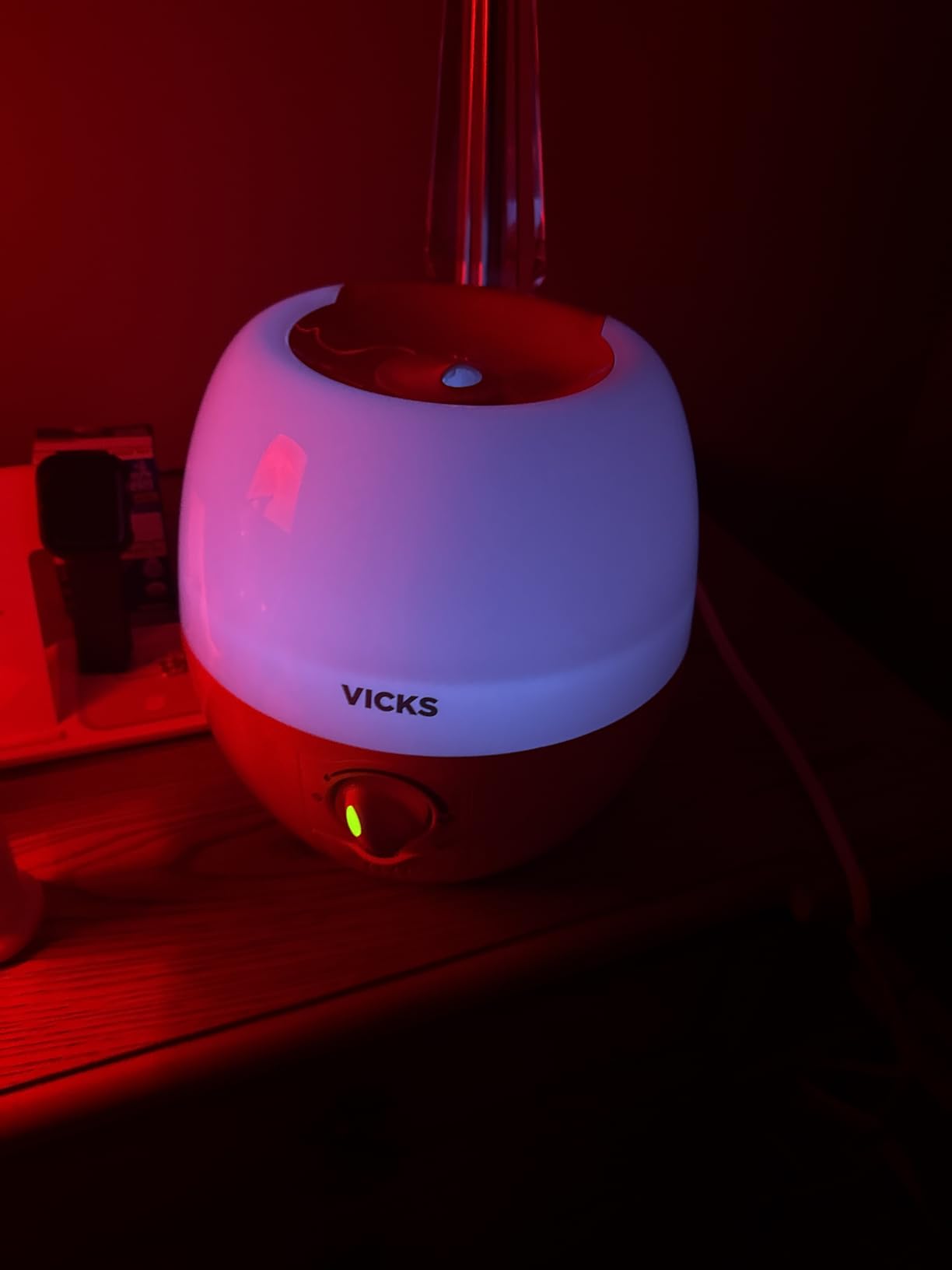 Vicks Humidifier 3-in-1 SleepyTime Cool Mist Humidifier for Nursery, White customer photo 1
