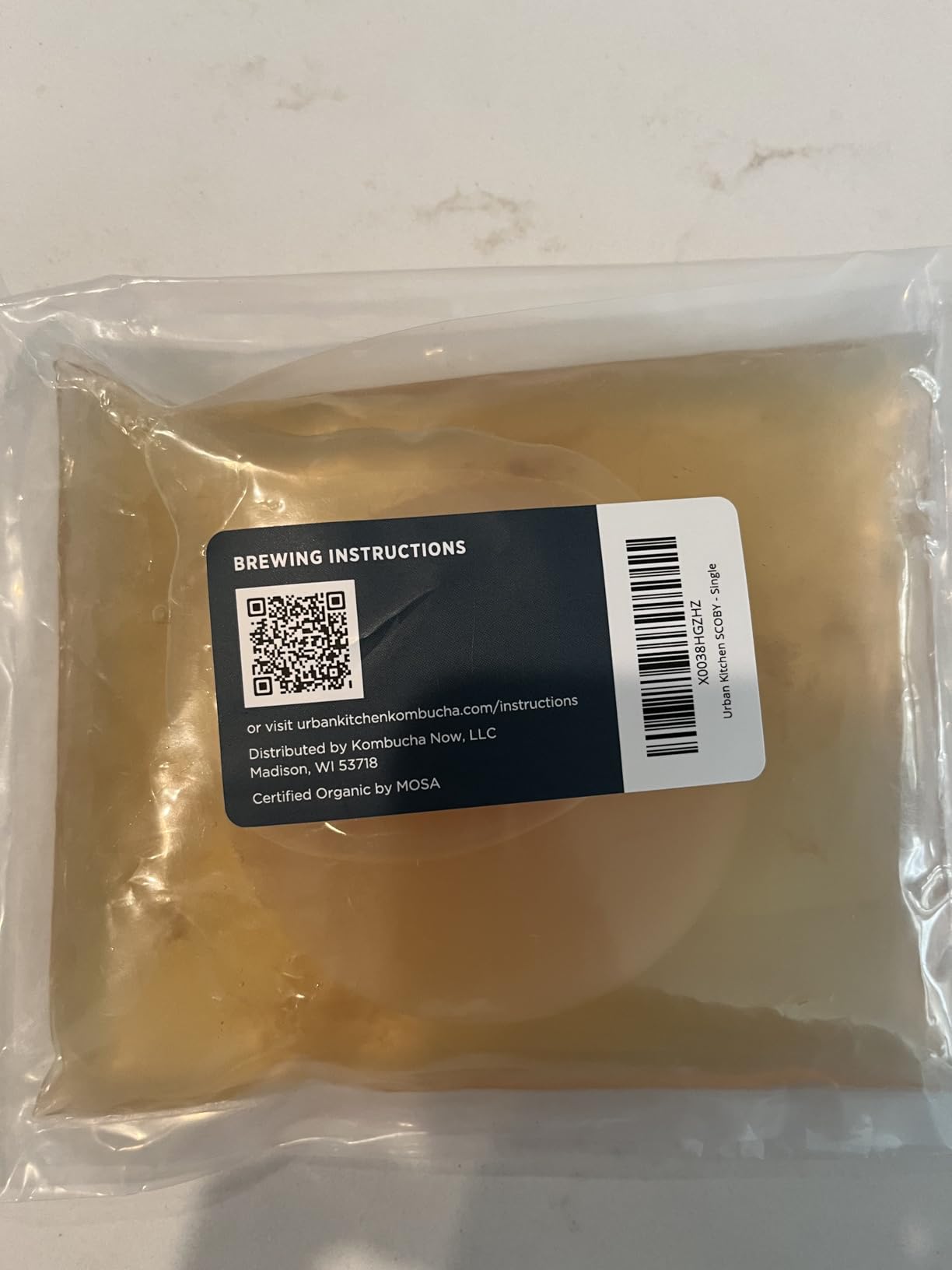 Organic SCOBY Kombucha Starter Kit with Live Culture for Brewing Kombucha Tea - Urban Kitchen customer photo 2