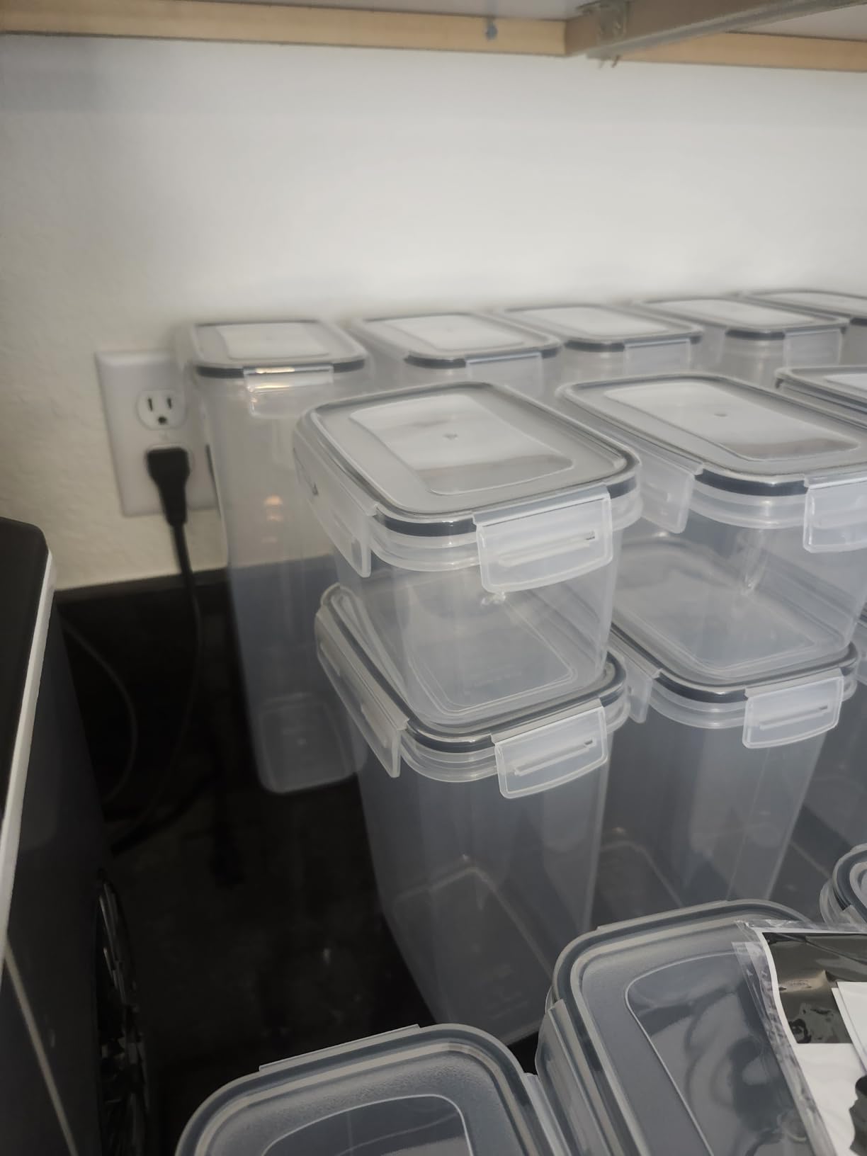 Vtopmart Airtight Food Storage Containers with Lids, 24 pcs, Black | For Cereal Pasta Snack Flour Sugar, BPA Free, Airtight Seal, Multiple Sizes, Dishwasher Safe (Not Lids), Includes 24 Labels customer photo 2