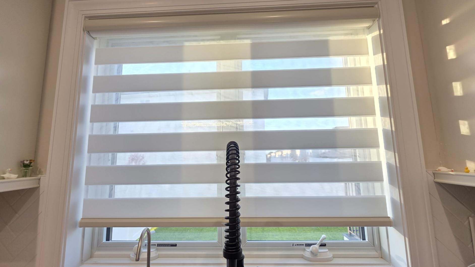 Persilux Cordless Zebra Blinds for Windows Free-Stop Roller Windows Shades (34
