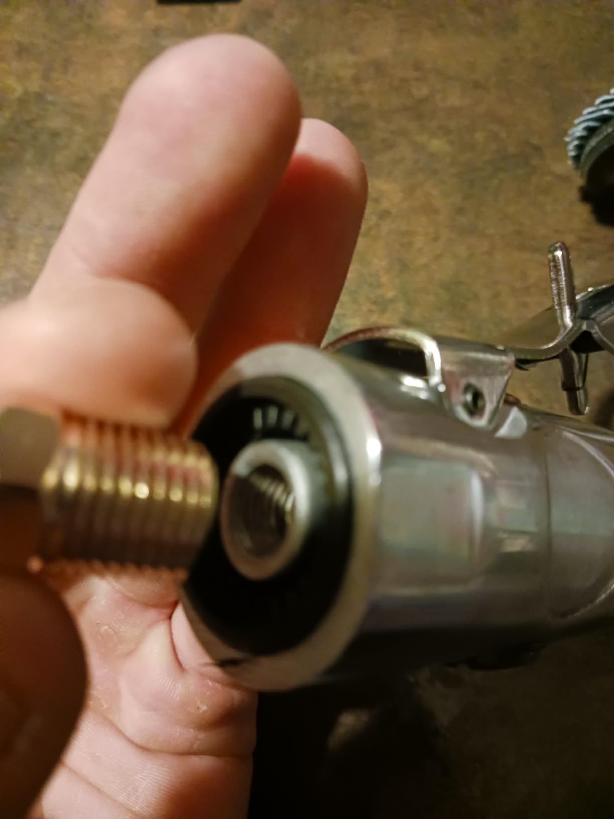 1/4 inch angle air die grinder with 22 pcs 2-inch quick change sanding discs, polished color angle pneumatic die grinder, air die grinder kit customer photo 2