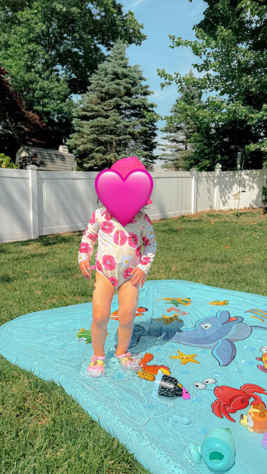 Growsland Splash Pad for Toddlers, Outdoor Sprinkler for Kids, 67