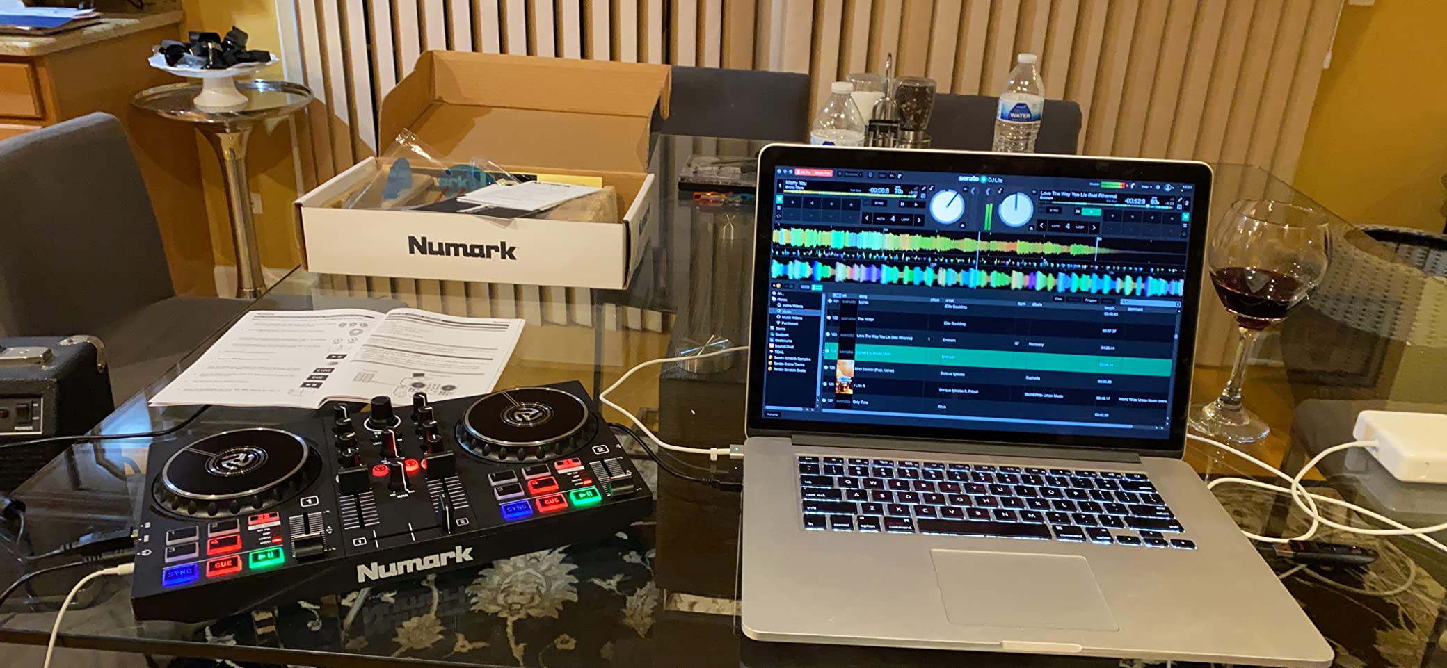 Numark Party Mix II DJ Controller with Built-in Lights | 2-Decks, 2 Filter FX Knobs, DJ Mixer, Touch-Capacitive Wheels, Integrated Audio Interface, and Serato DJ Lite customer photo 1