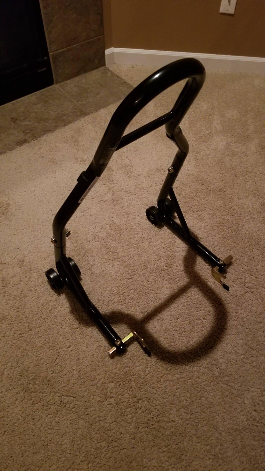 Venom Sport Bike Motorcycle Rear Wheel Swingarm Spool Lift Stand Paddock Stands Compatible with Yamaha Honda Kawasaki Suzuki Ducati BMW customer photo 1