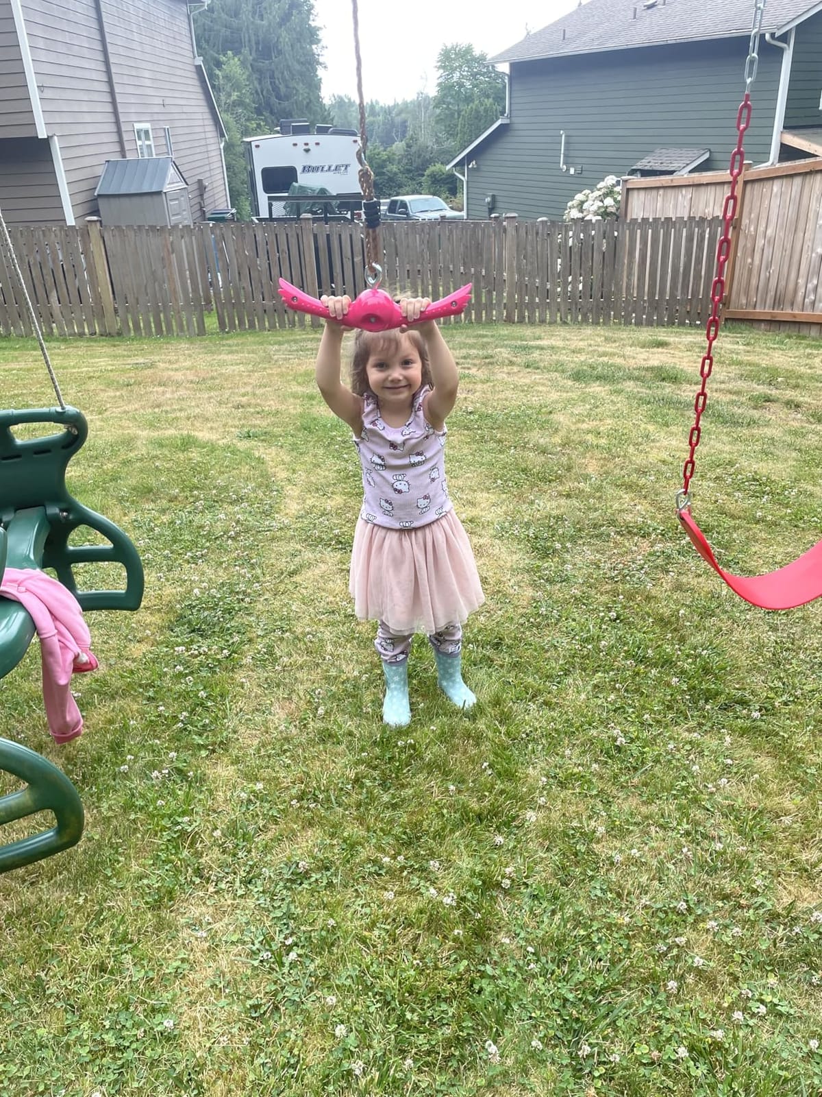 YAMIPROBI Ninja-Twister Swing Spins Set: Slackline Attachments - 360° Handle Twist-Spin Flips Toy Activate Ninja Powers Warrior Accessories Kids Hang Toys for Playground Backyard Blue customer photo 2