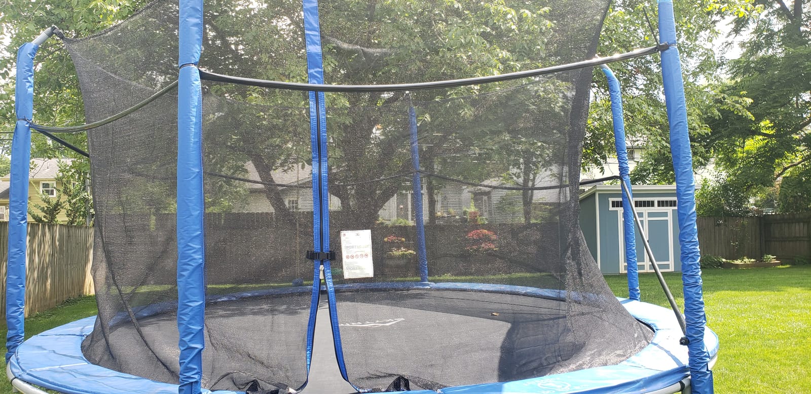 Cliselda Round Trampoline Replacement Safety Net for 6 Straight Poles customer photo 2
