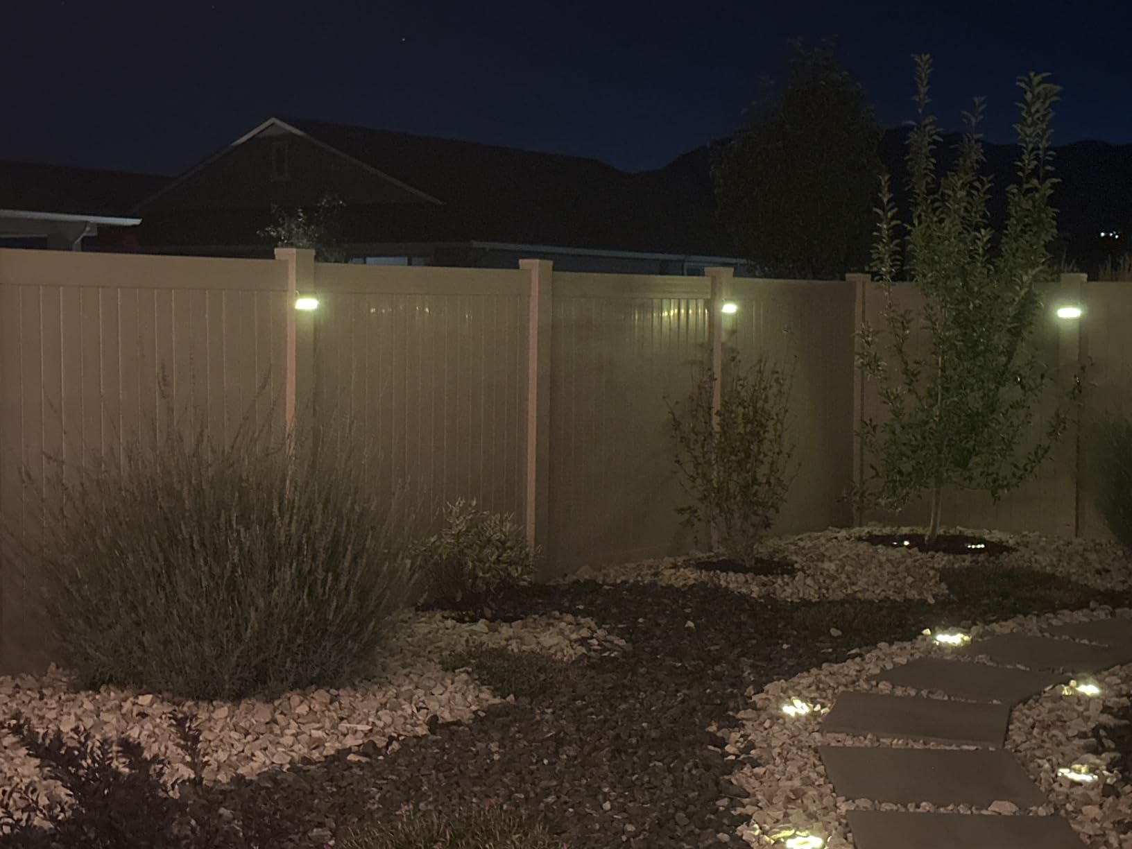 ROSHWEY Solar Deck Lights, Suitable for Fence Step Stair-Warm White-10Pack customer photo 2