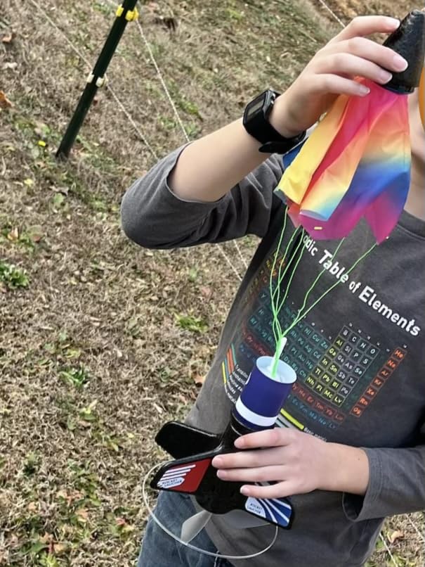 Rceico Rocket Launcher, 170 Feet of Flight Altitude, Model Rocket Kits with Launch Set, Ultra-high Flying Rocket, Rocket Toy, Kids Outdoor Toys, Gift for Kids Ages 8-12 Children's Day Gift customer photo 1