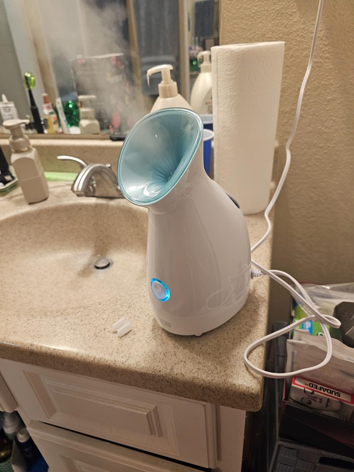 Colorfarm Facial Steamer with Nano Ionic Steam for Deep Cleaning Home Spa customer photo 2
