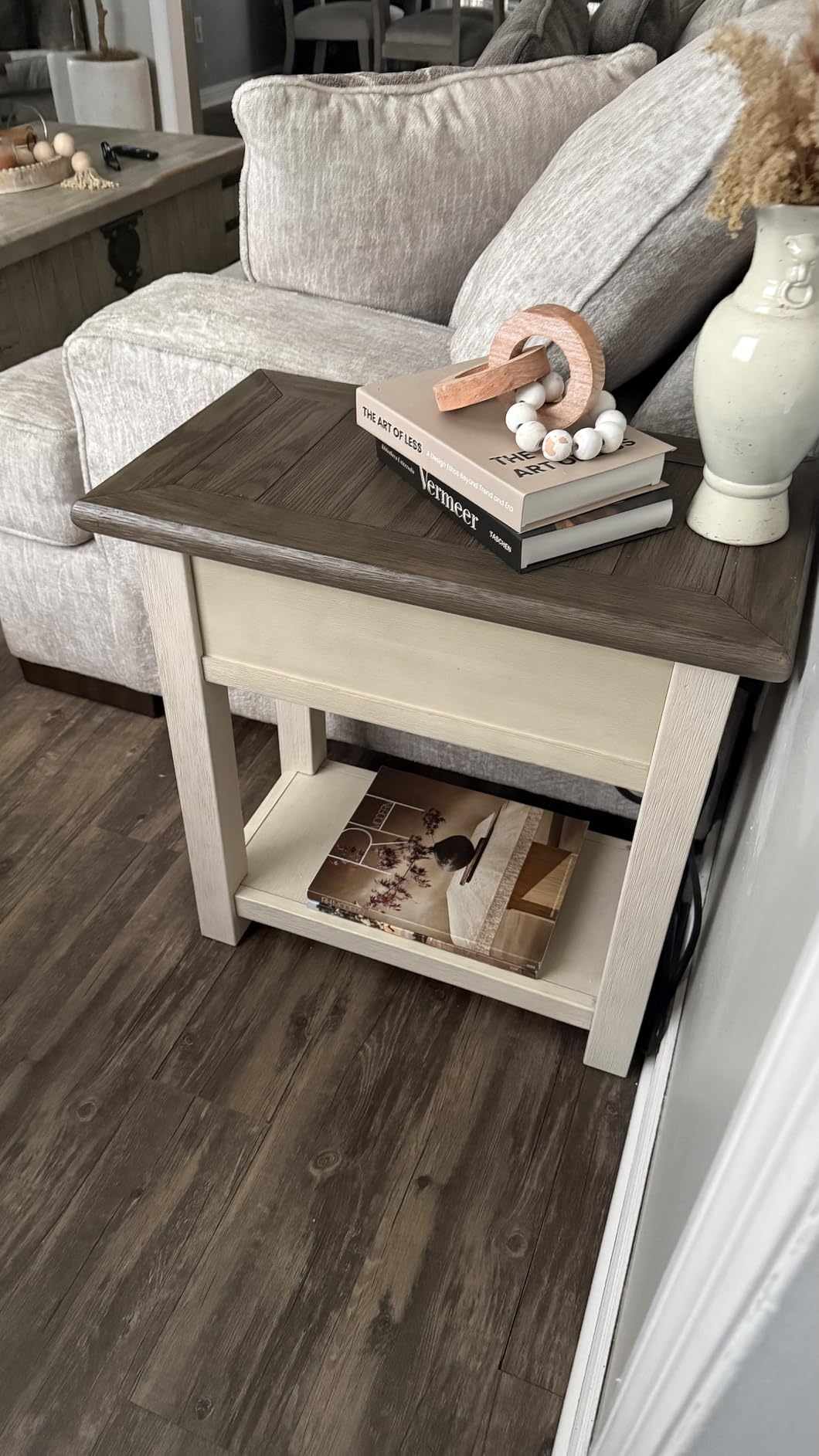 Signature Design by Ashley Bolanburg Narrow End Table, Charging Station customer photo 2