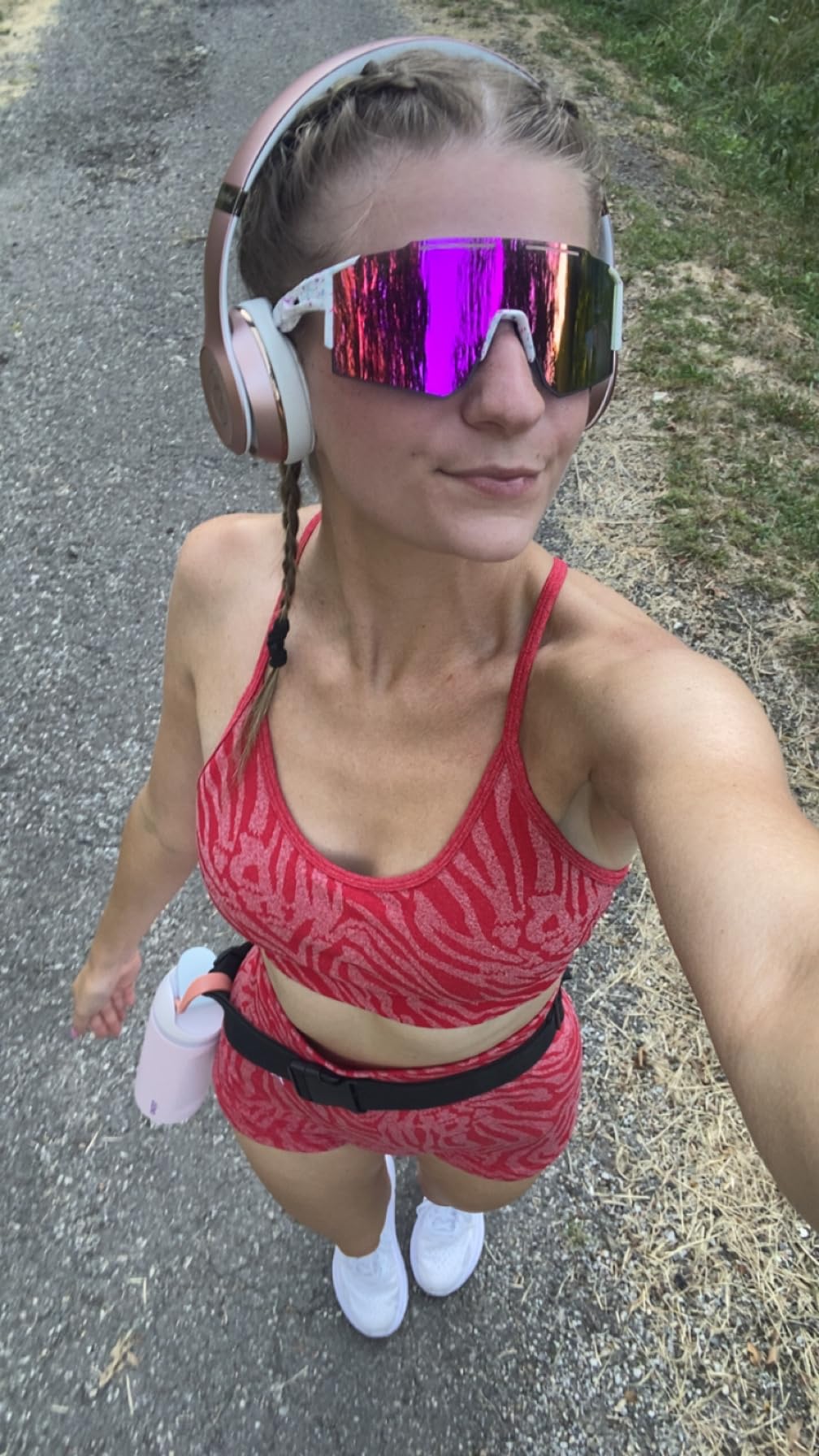 Ukoly Sport Sunglasses for Men and Women,HD PC Lens UV400 Protection customer photo 1