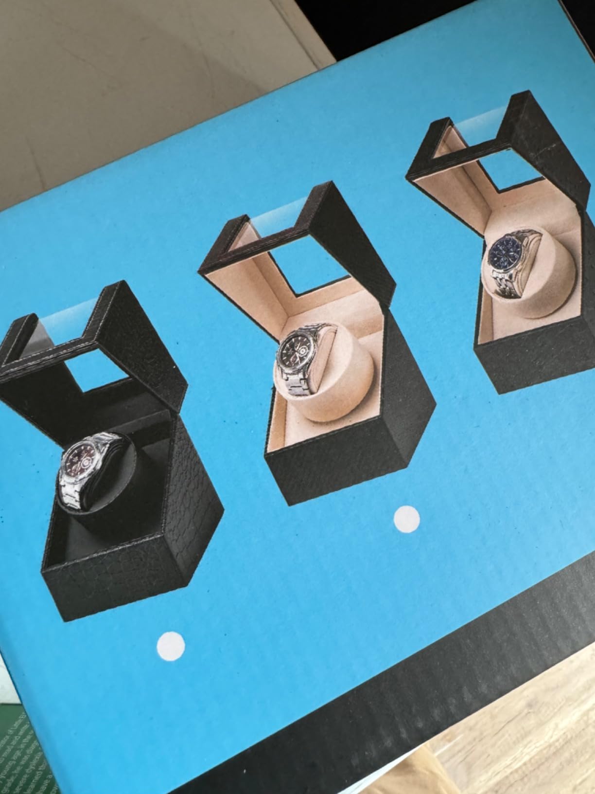 Automatic Single Watch Winder for Automatic Watches,Rotating Watch Case with Japanese Quiet Motor,AC Adapter or Battery Powered customer photo 2