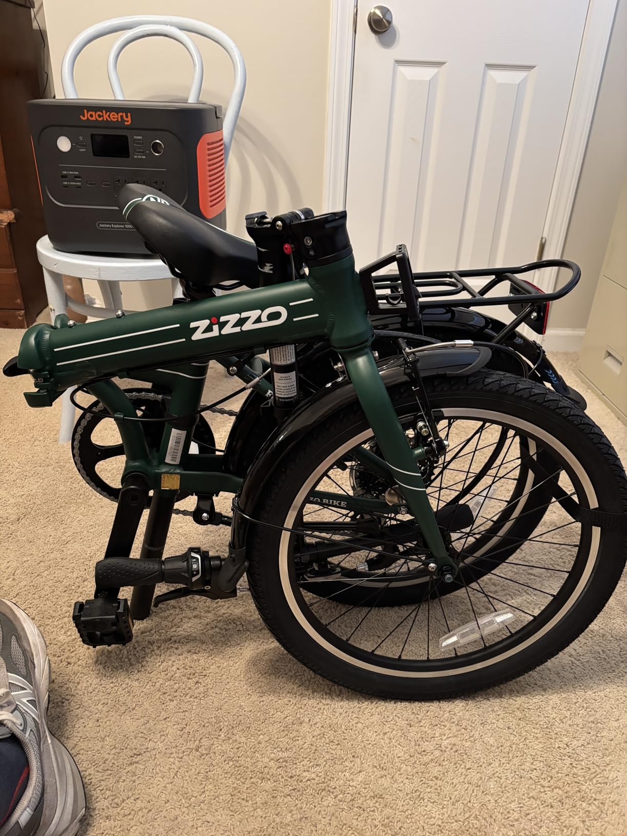 ZiZZO Forte Heavy Duty Folding Bike-Lightweight Aluminum Frame Genuine Shimano 20-Inch Folding Bike with Fenders, Rack and 300 lbs Weight Limit customer photo 1
