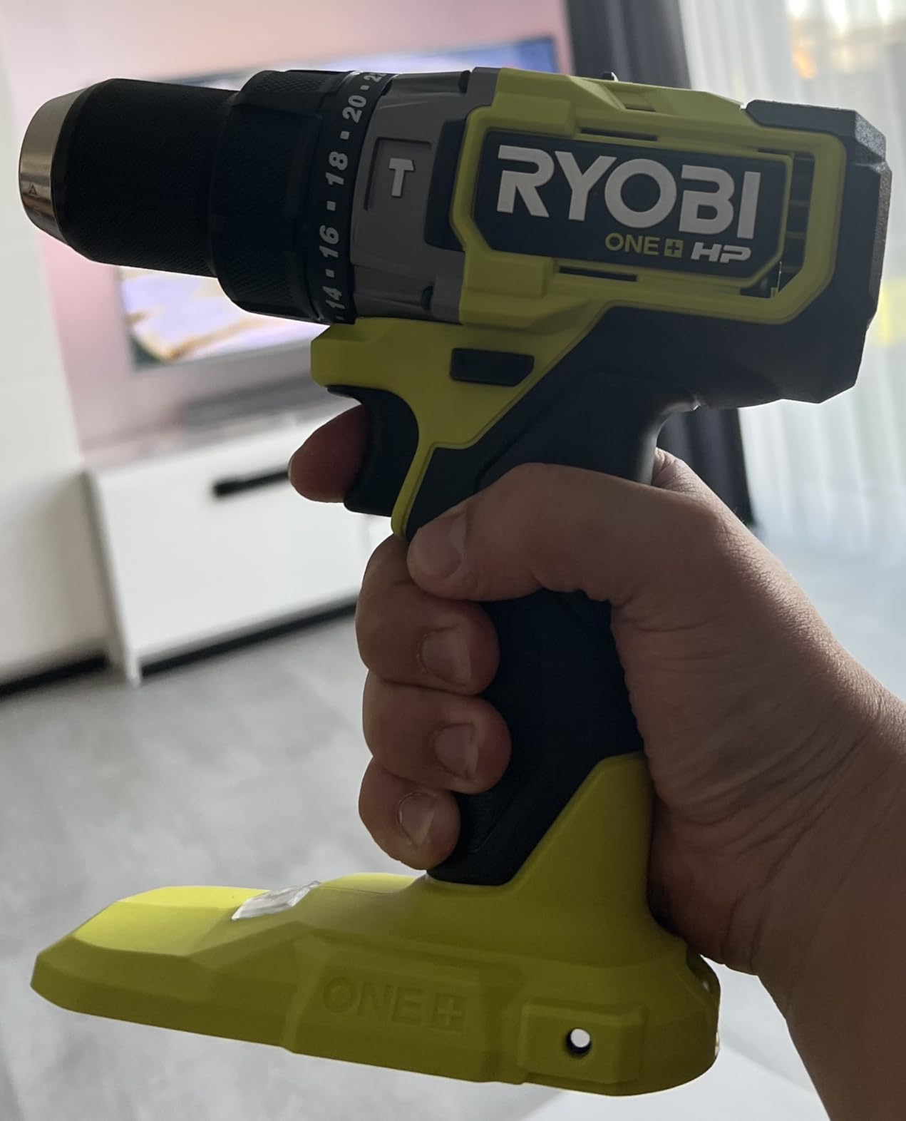 RYOBI ONE+ HP 18V Brushless Cordless 1/2 in. Hammer Drill/Driver - PBLHM101B (Tool Only) customer photo 2