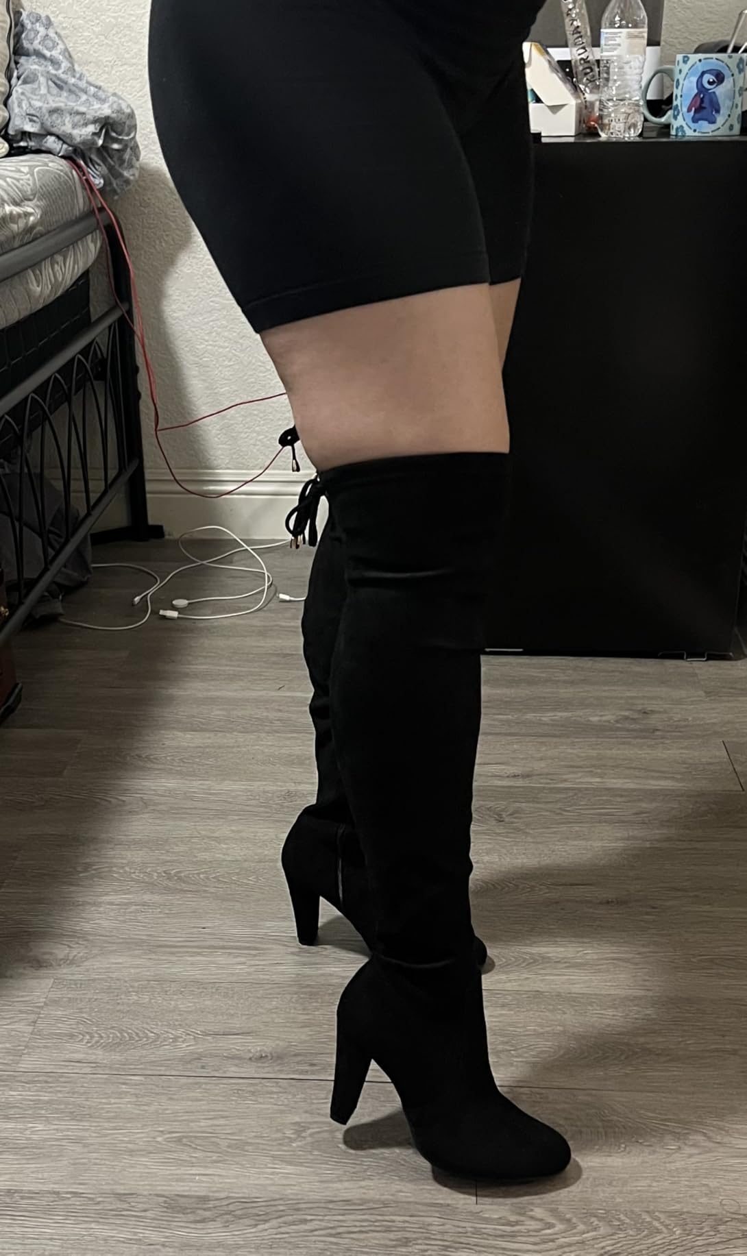 Vepose Women's Over the Knee Thigh High Long Boots with Block Heel customer photo 1