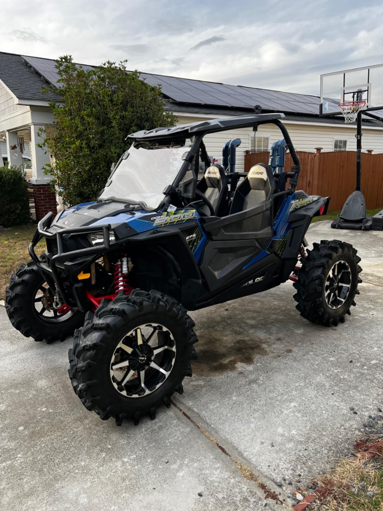 KEMIMOTO Front Windshield Compatible with 2014-2018 Polaris RZR XP 1000 / XP Turbo / 2015-2019 RZR 900 1000 Full Windshield Scratch Resistant Clear Transparent Hard-coated PC Window customer photo 1