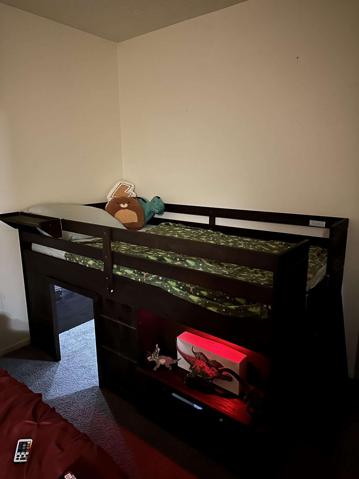 Max & Lily Loft Bed Twin Size, Solid Wood Low Loft Bed with Storage Drawer and Ladder, Modern Farmhouse Loft Bed for Kids, Driftwood | Metal-On-Metal Bolt Connections, Space-Saving Marvel, Non-Toxic Finish, Easy Assembly, Solid Wood, Guardrails customer photo 2