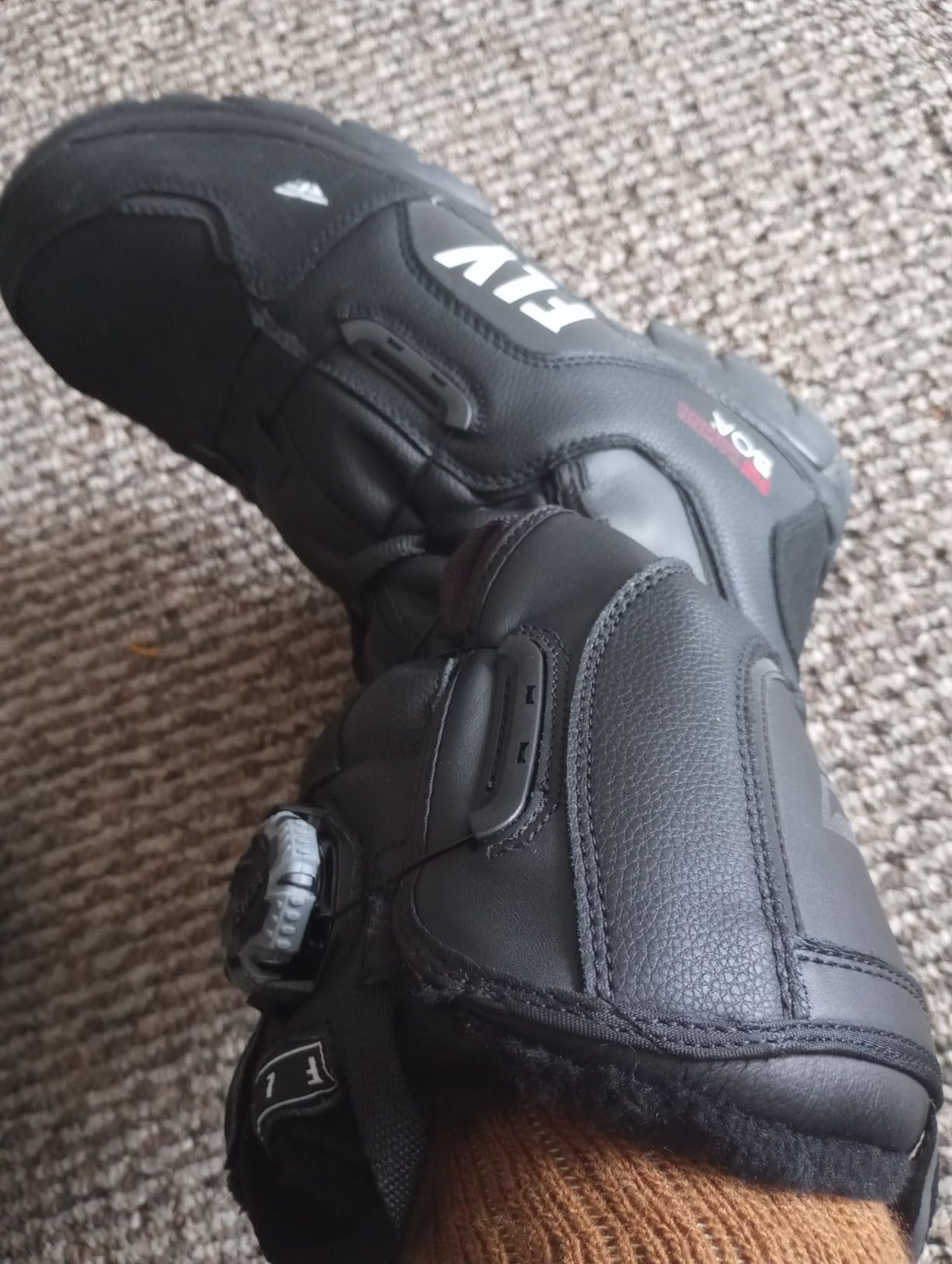 Fly Racing Marker BOA Snow Boot (Black/Grey, 10) customer photo 2
