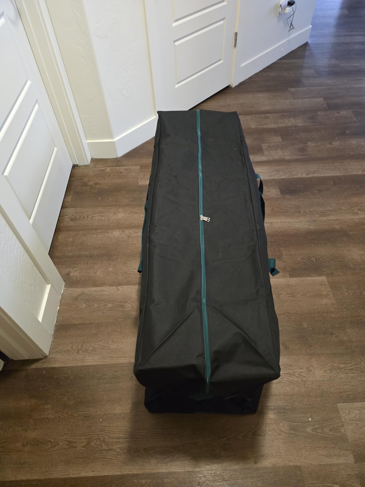 BALEINE 7.5 ft Christmas Tree Storage Bag, Heavy Duty 900D Oxford Fabric with Reinforced Handles and Dual Zippers Wide Opening, Extra Large Storage Container for Trees and Decorations (Grey) customer photo 1