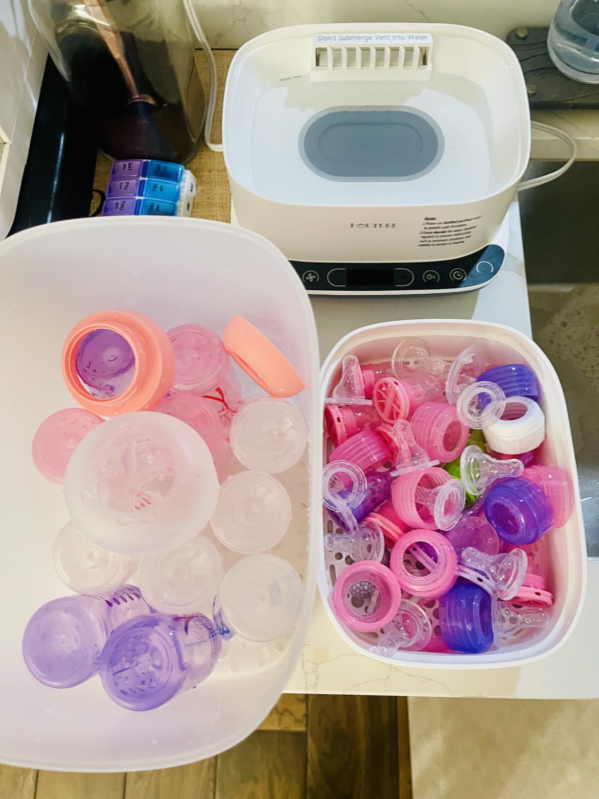 HAUTURE 6-in-1 Baby Bottle Sterilizer and Dryer, Large Capacity customer photo 2