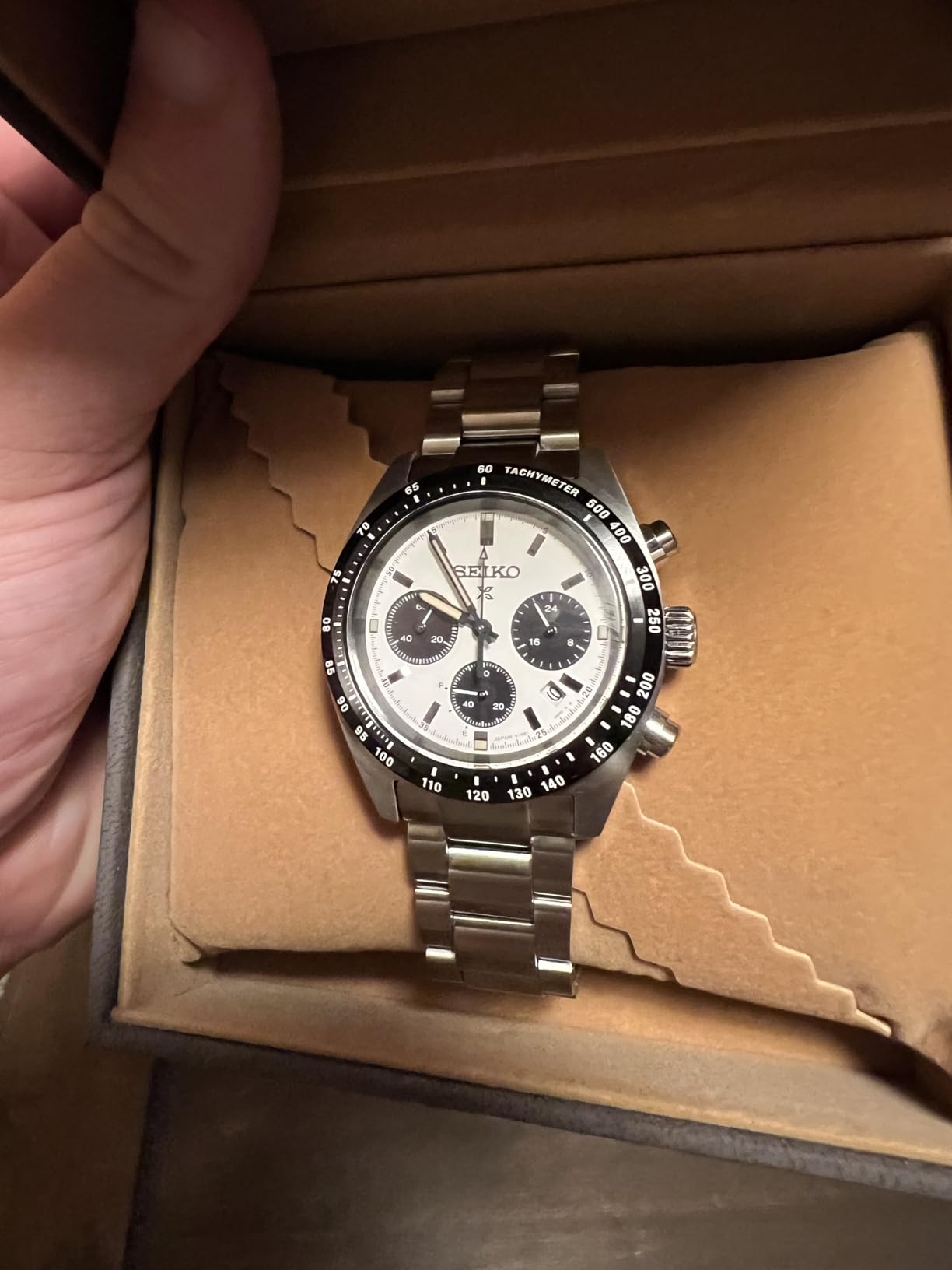 SEIKO SBDL085 [PROSPEX SPEEDTIMER Solar Chronograph] Mens Watch Shipped from Japan customer photo 2