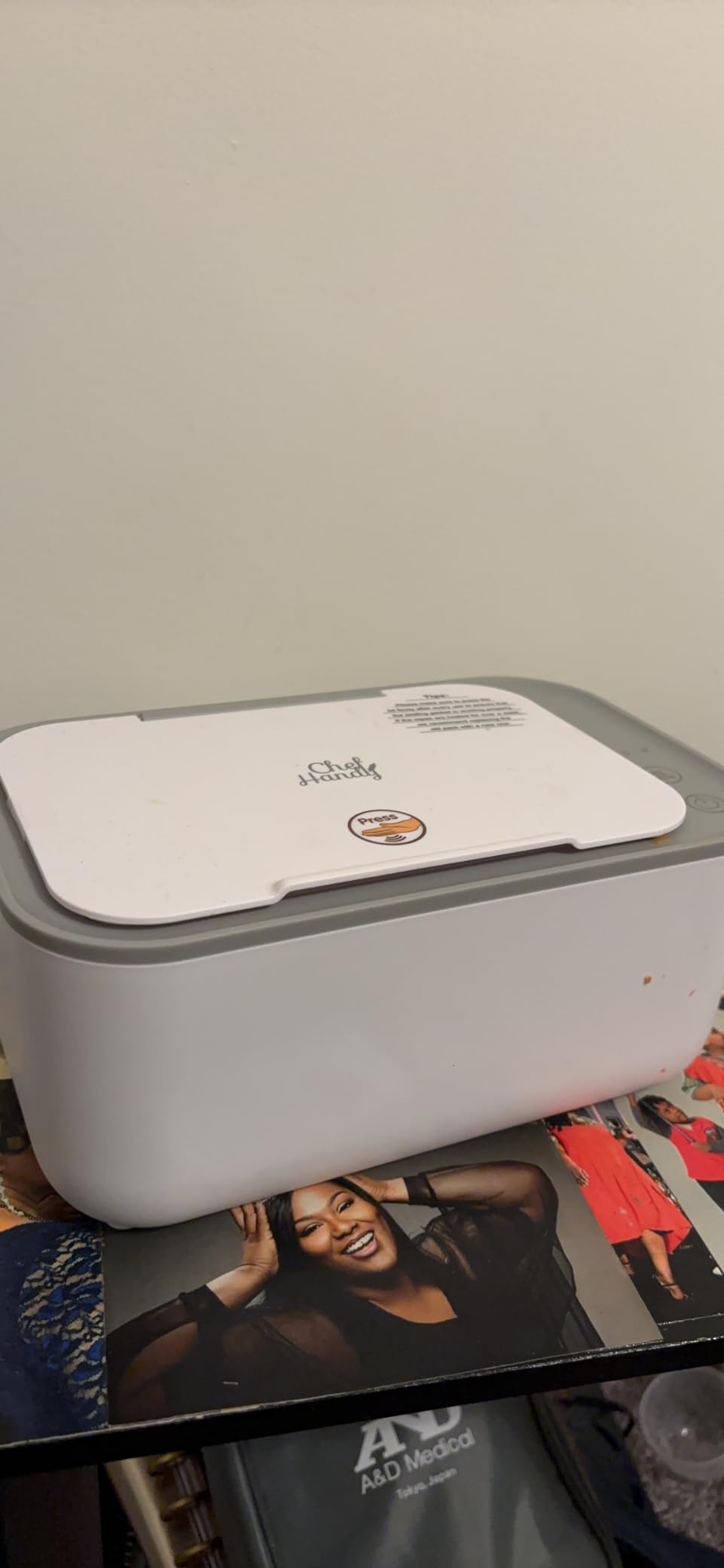 Chefhandy Baby Wipe Warmer with Surround Heating, Large Capacity, White customer photo 2