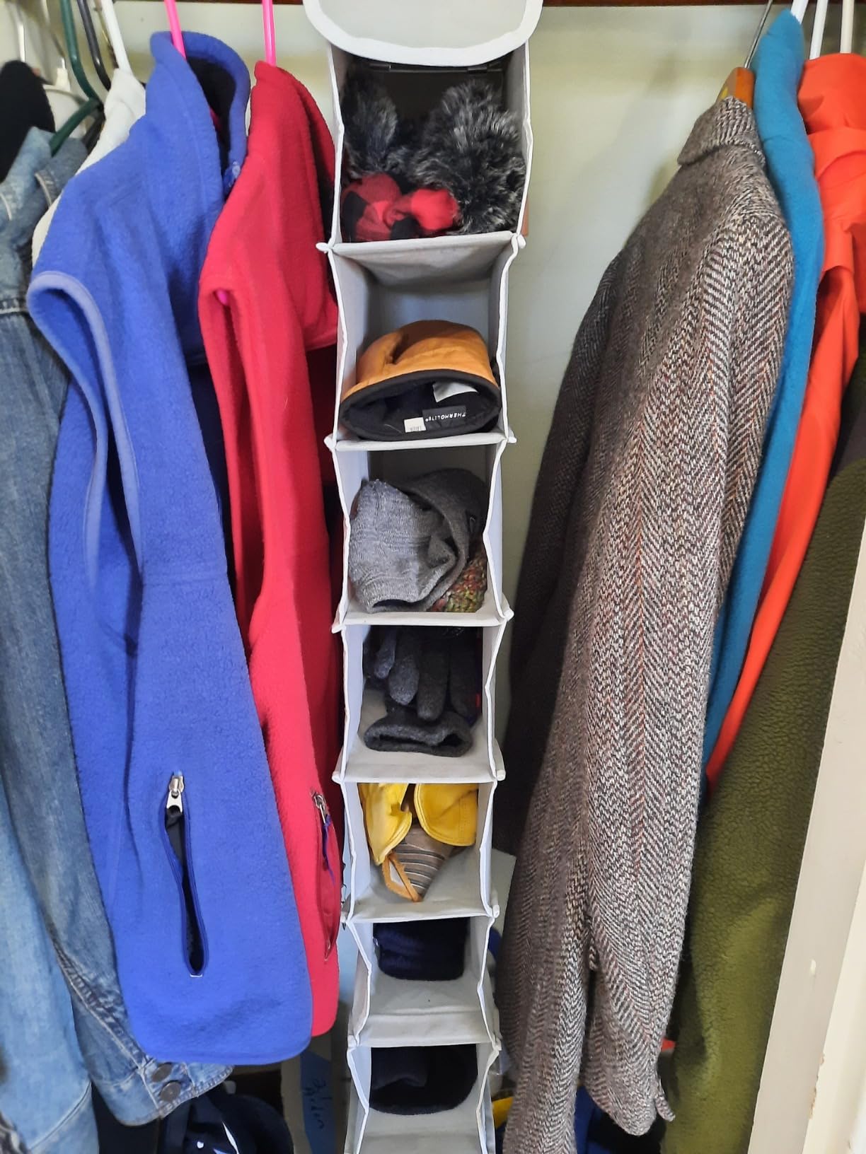 Simple Houseware 2 Pack 10 Shelves Hanging Shoe Organizer, Gray customer photo 1