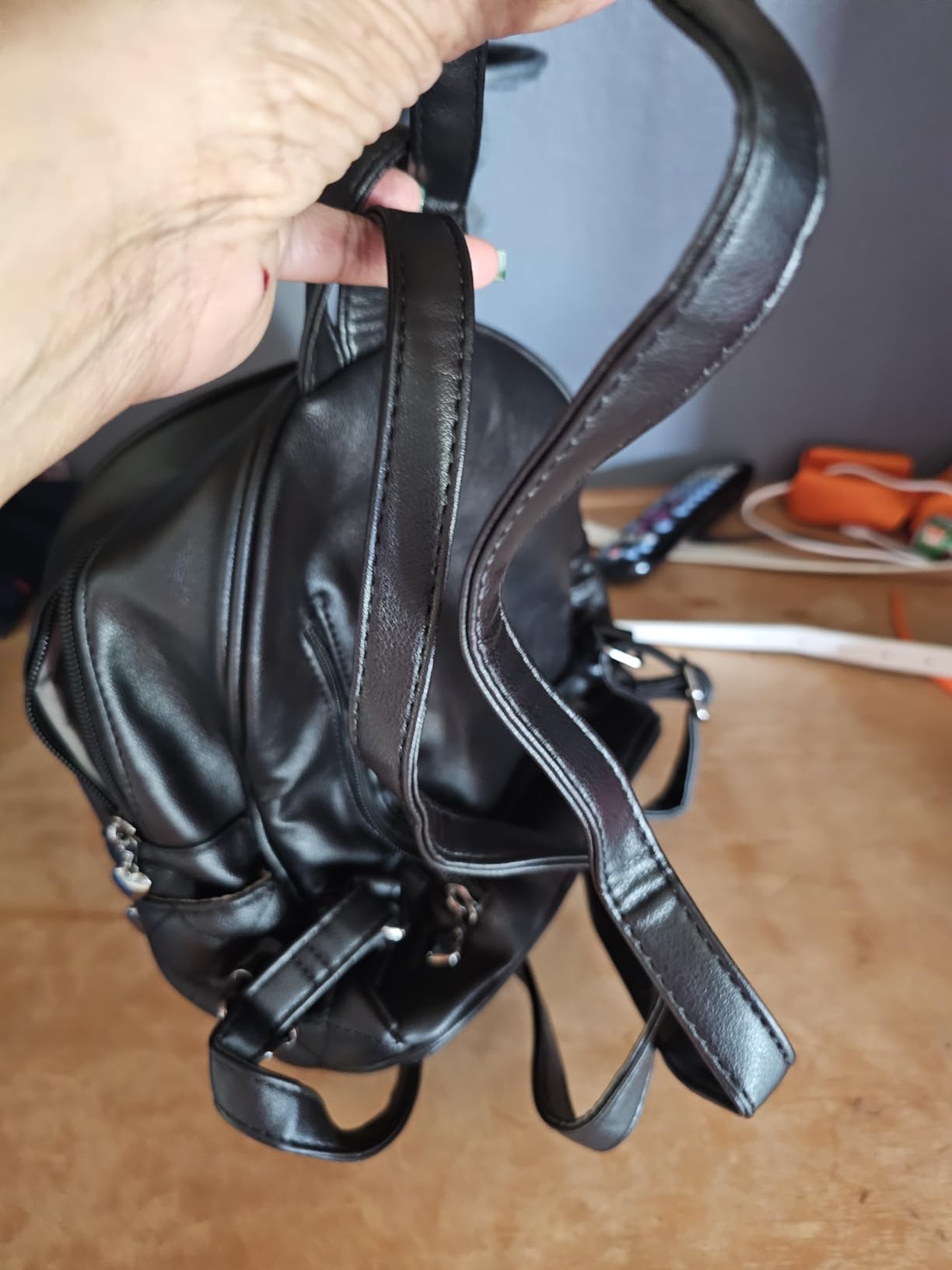 ECOSUSI Mini Backpack for Women Leather Small Backpack Purse for Ladies customer photo 2