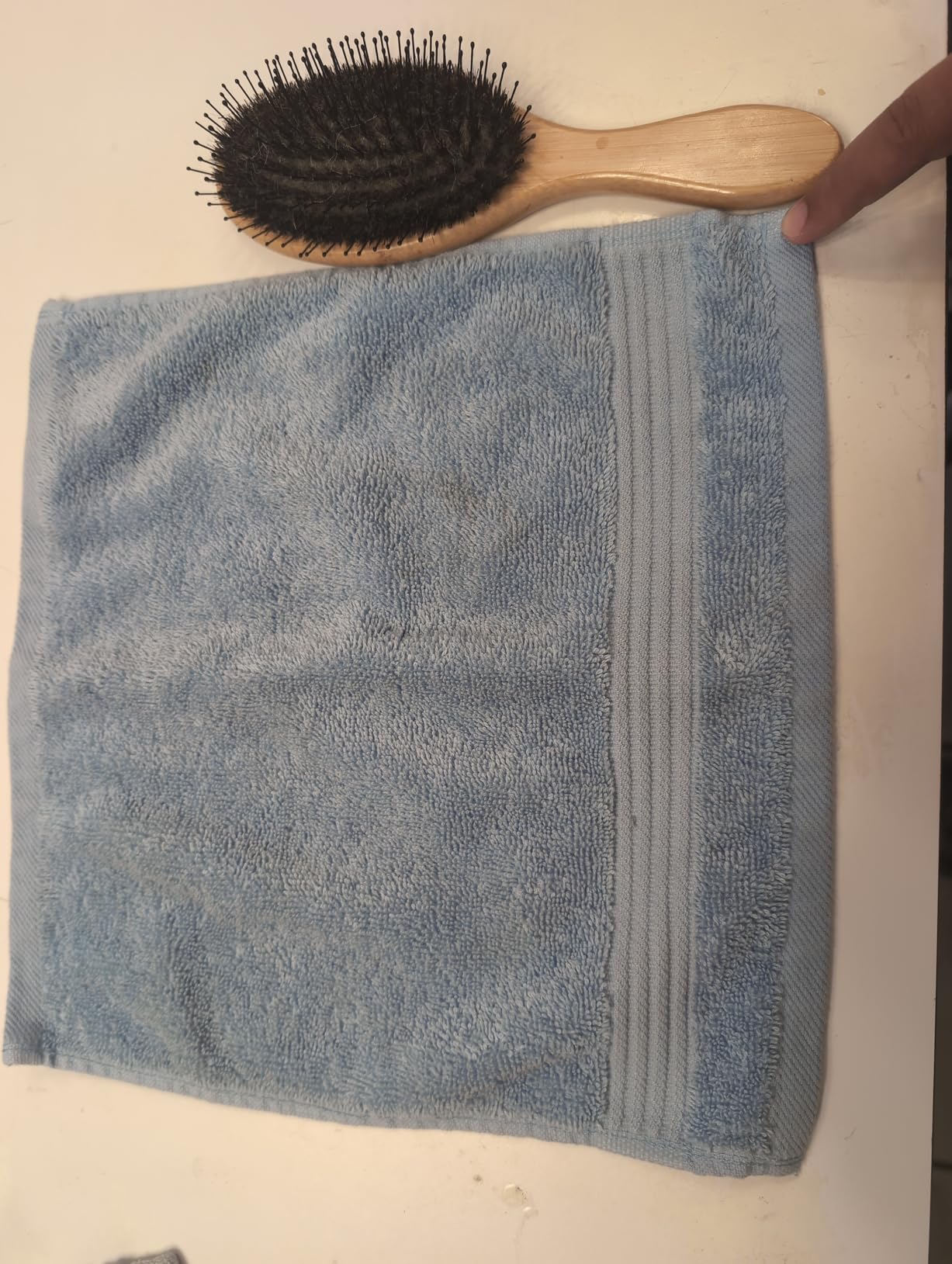 American Veteran Towel, 100% Cotton Turkish Bath Towels for Bathroom 4 Pack, 27x54 Extra Large Premium Soft Drying Bathroom Towels, Navy Blue customer photo 2