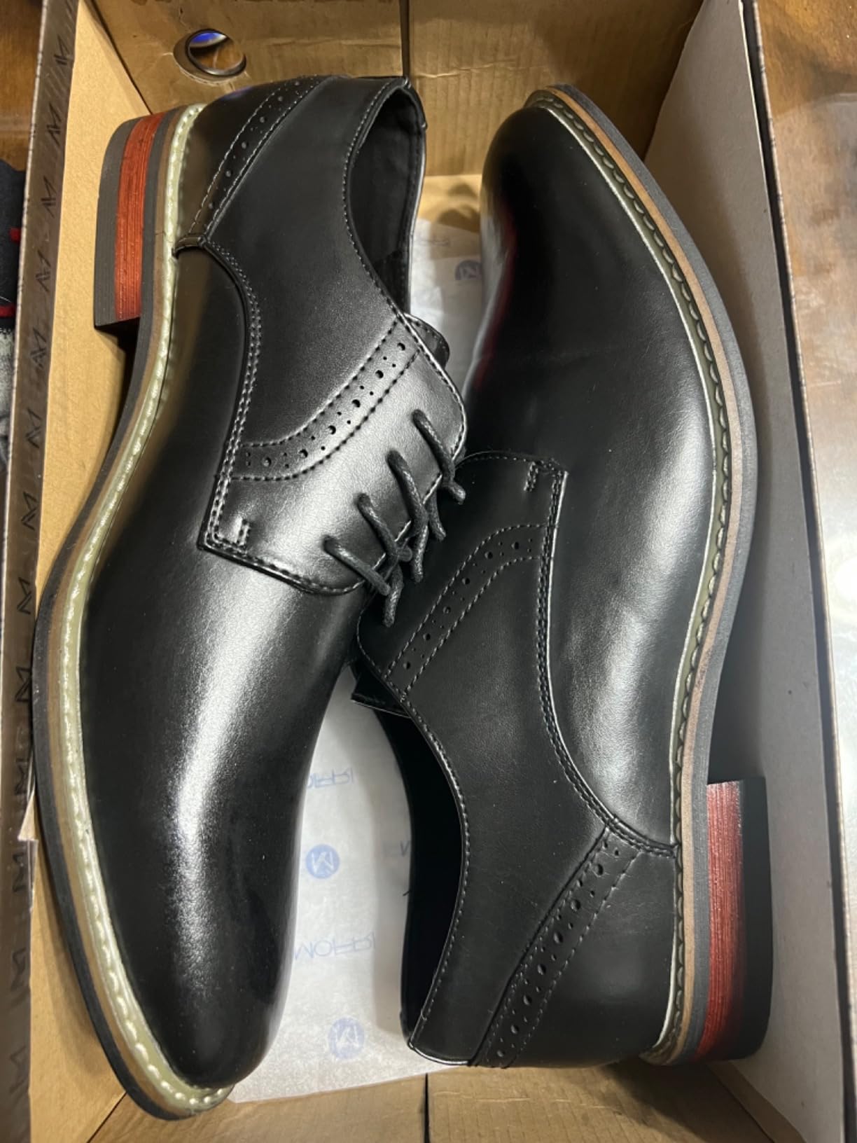 Men's Classic Formal Dress Shoes Business Oxford Derby customer photo 1